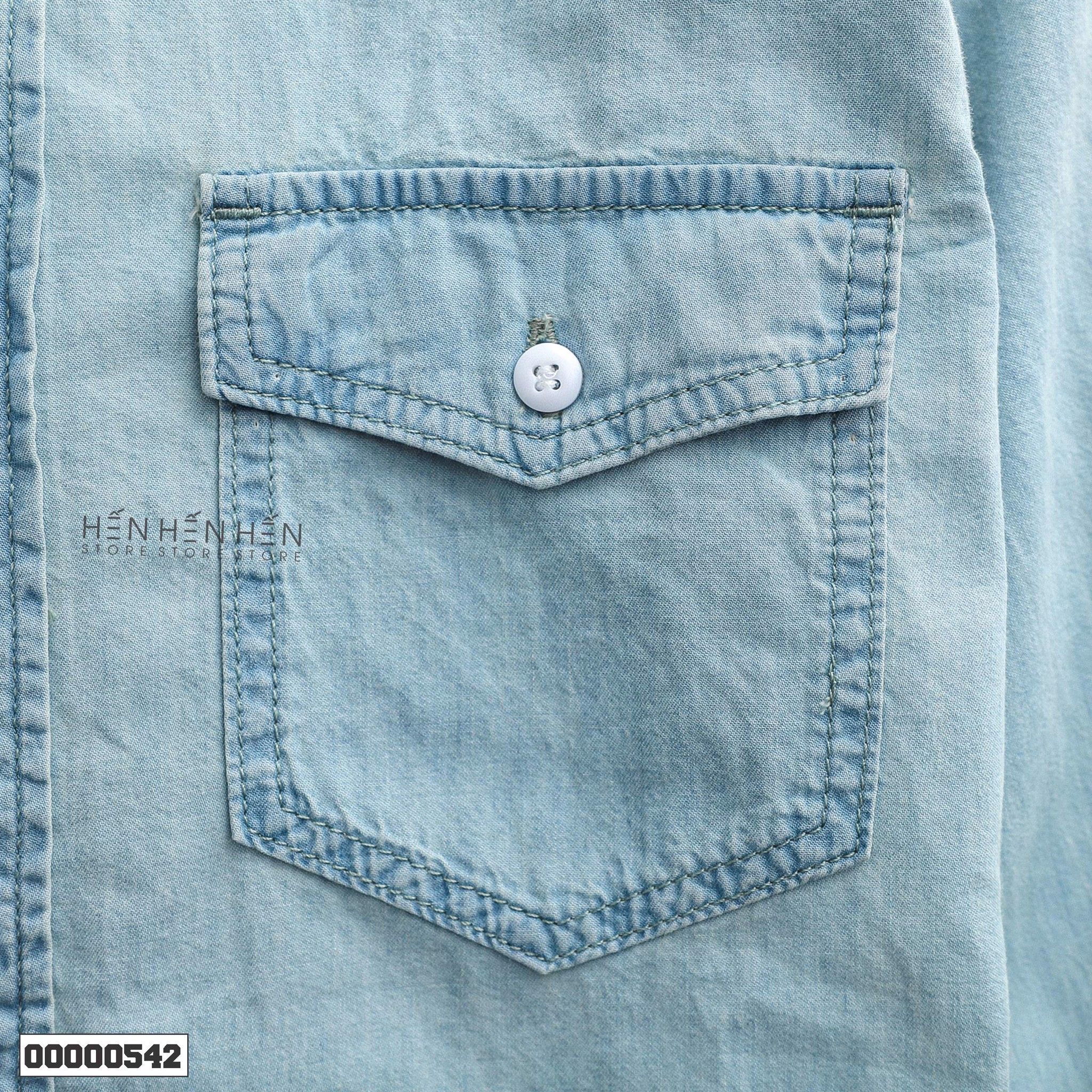 Áo denim ZR 2 túi 4M