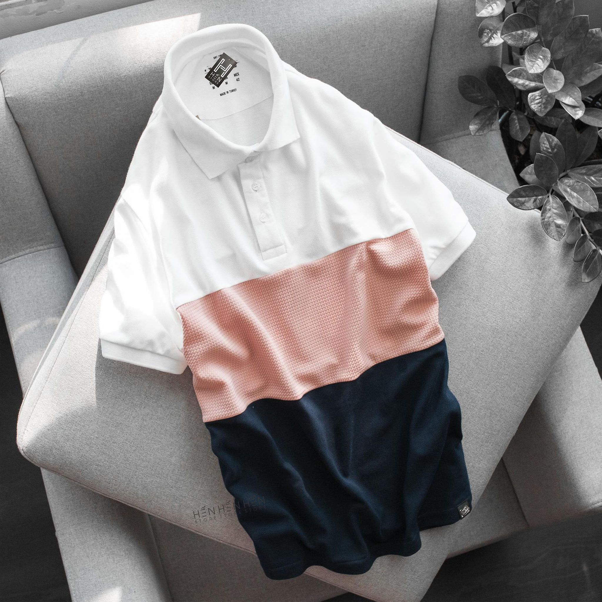 Áo polo PB phối 4M