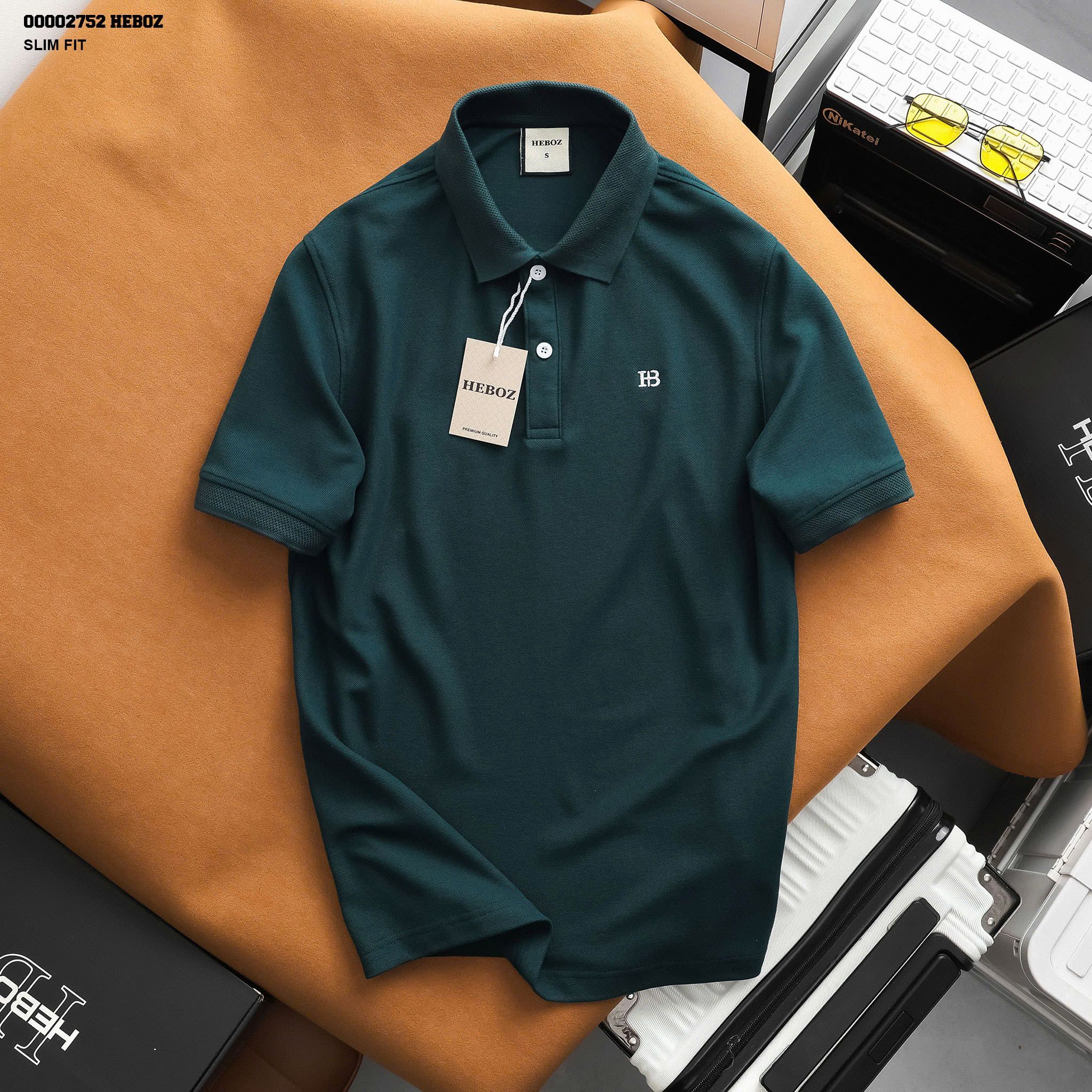 Áo polo nam Heboz logo basic 5M - 00002752