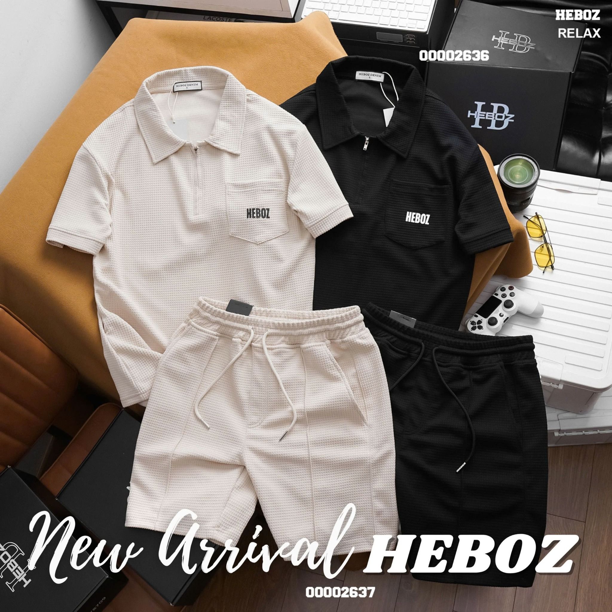 Áo thun polo nam Heboz bộ S25 2M - 00002636