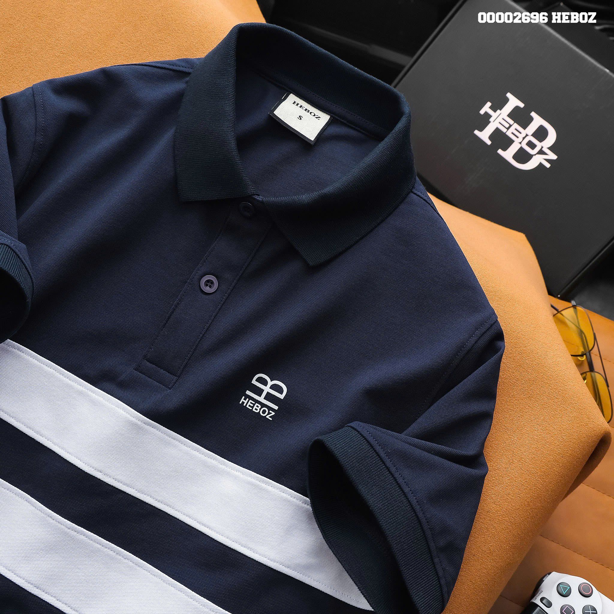 Áo polo nam Heboz stripped color 4M - 00002696