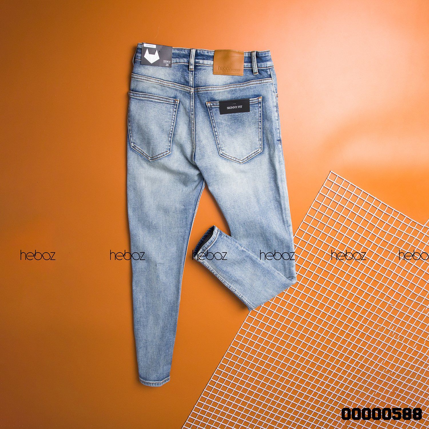 Quần jean HB xanh 020(skinny)