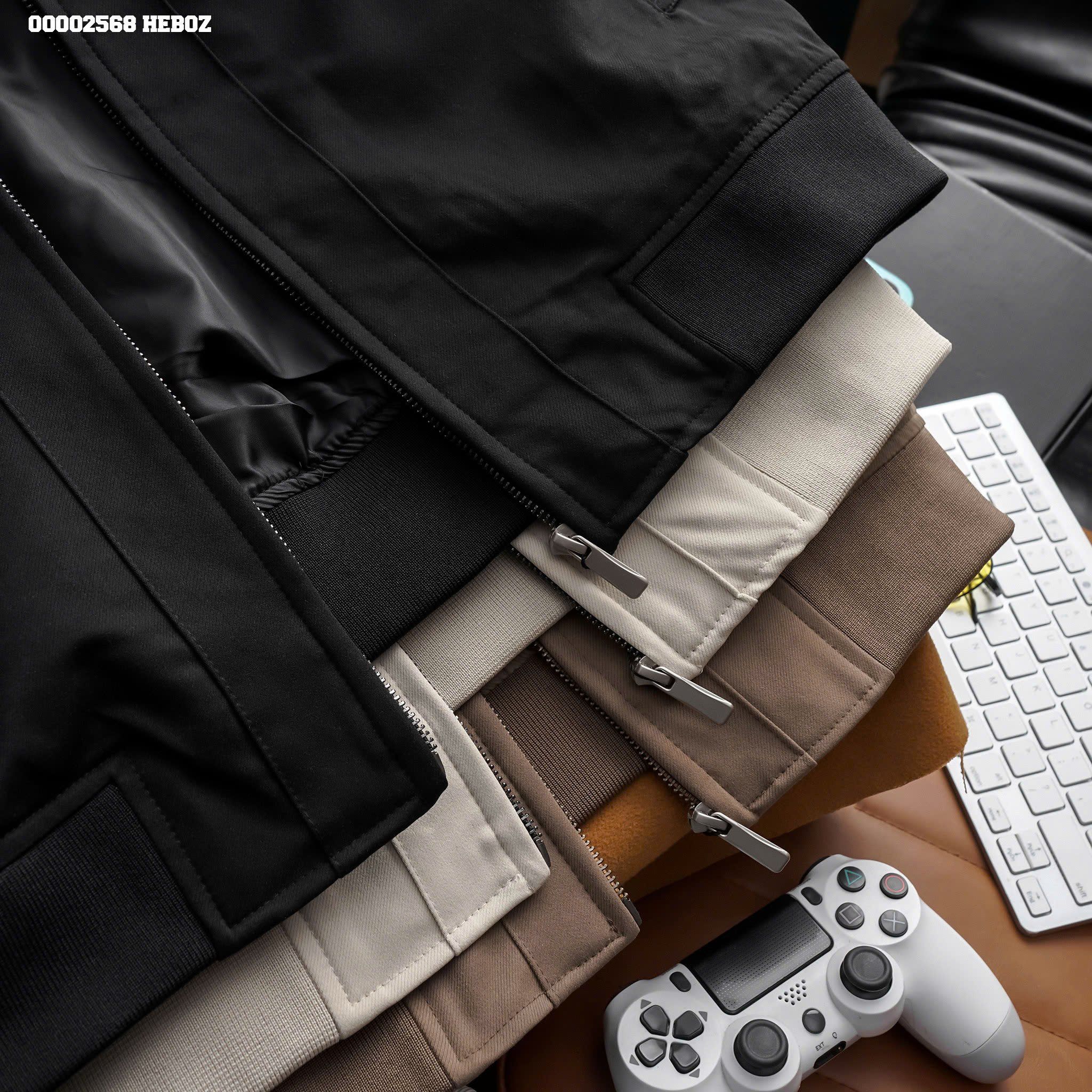 Áo khoác bomber kaki Basic25 Heboz 3M - 00002568