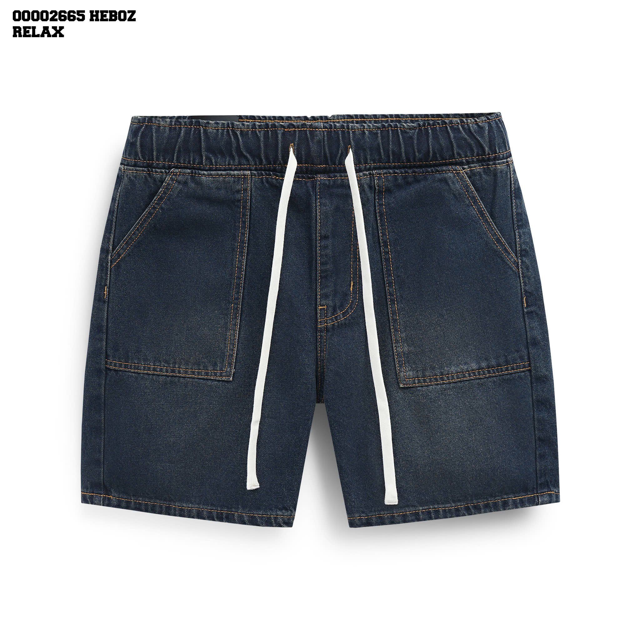 Quần short jean Nam Heboz lưng thun 017 - 00002665