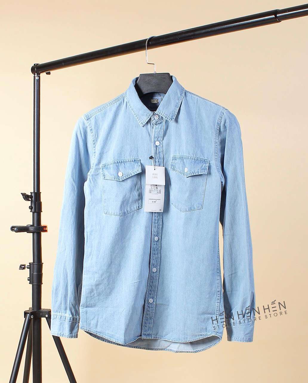 Áo denim ZR 2 túi 3M
