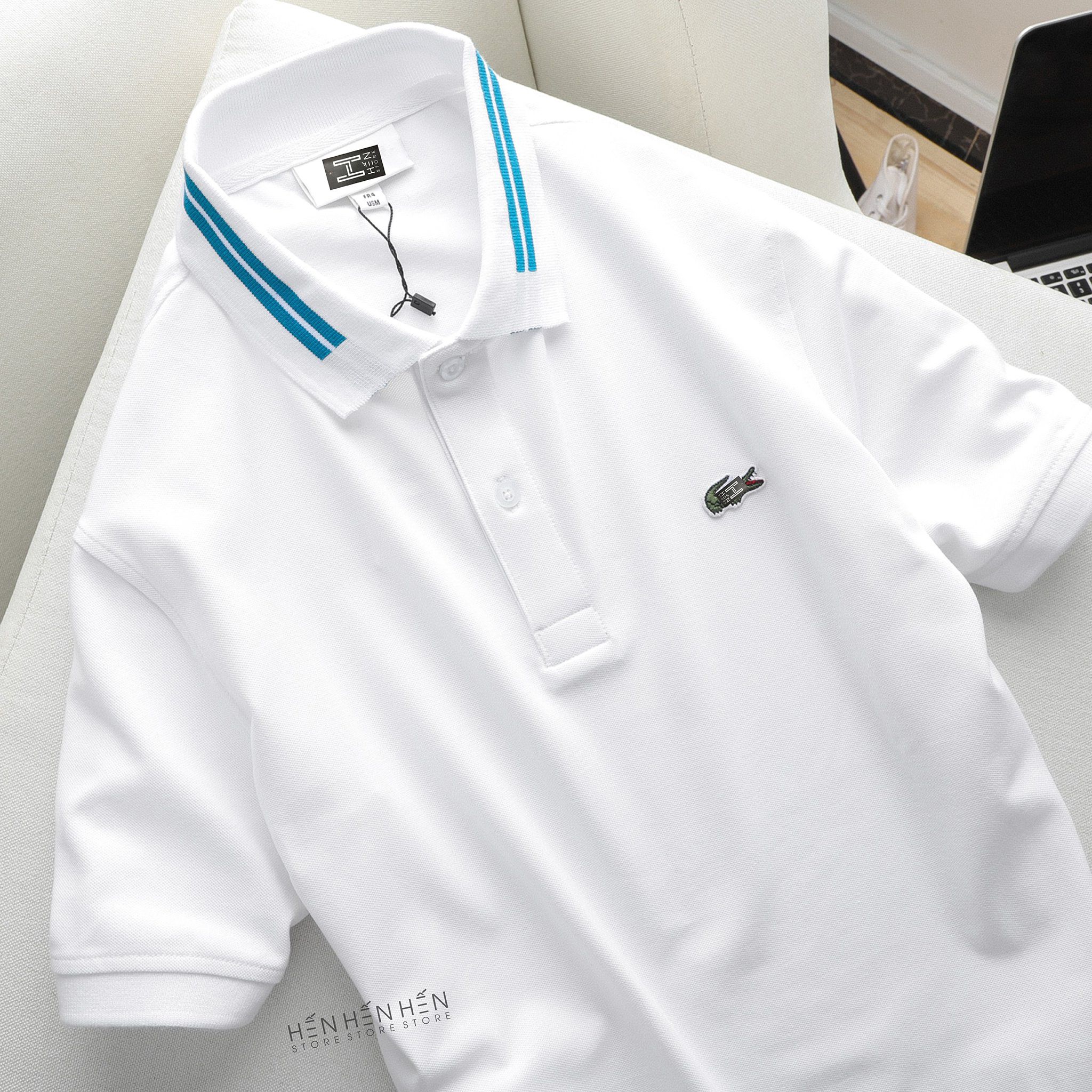 Áo polo Lacos.te viền cổ 4M new