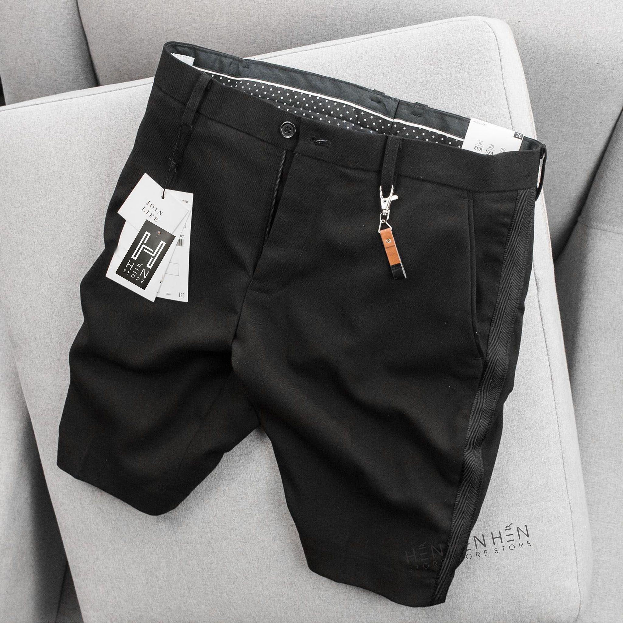 Quần short tây Za.ra 5M viền