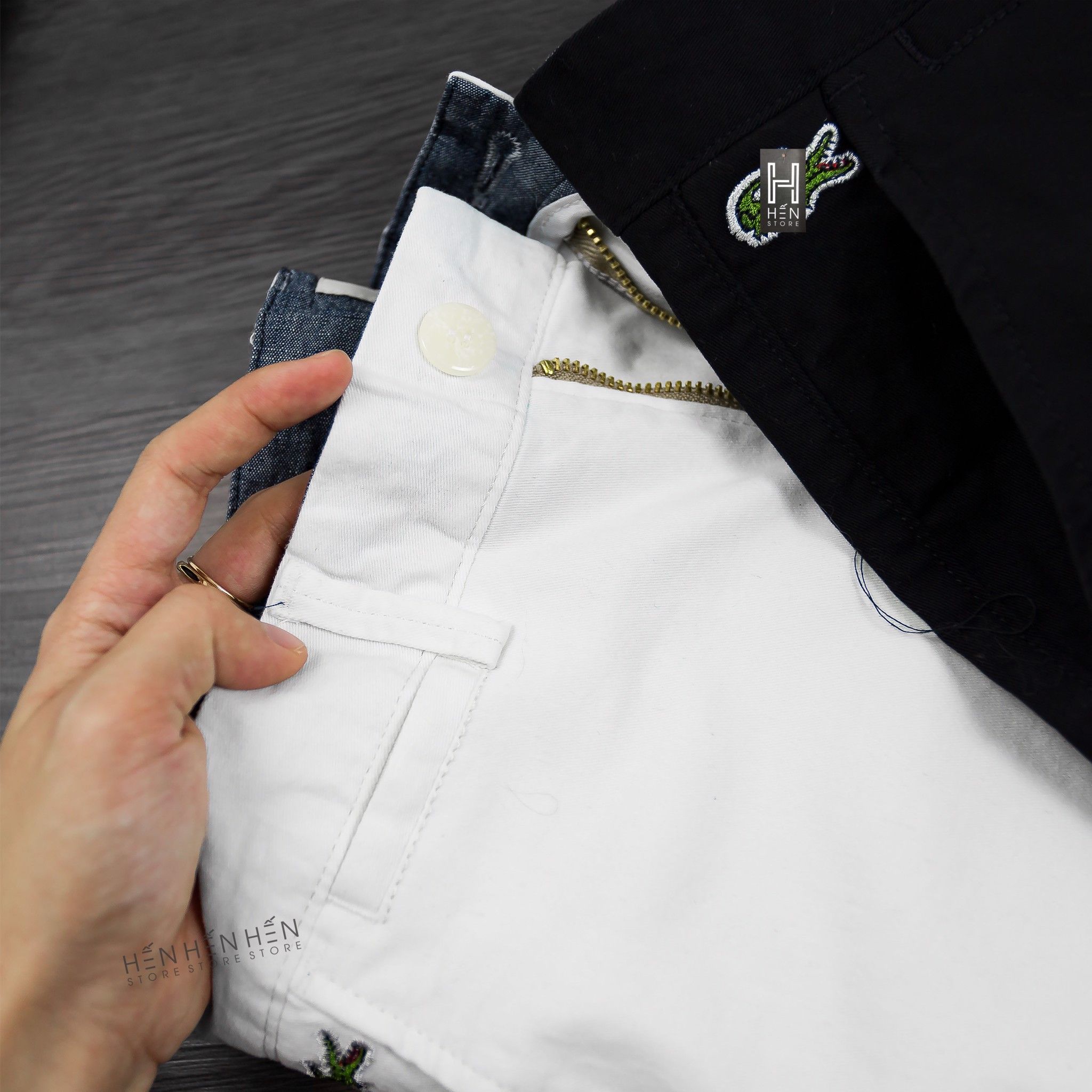 Quần short kaki La.coste 2M