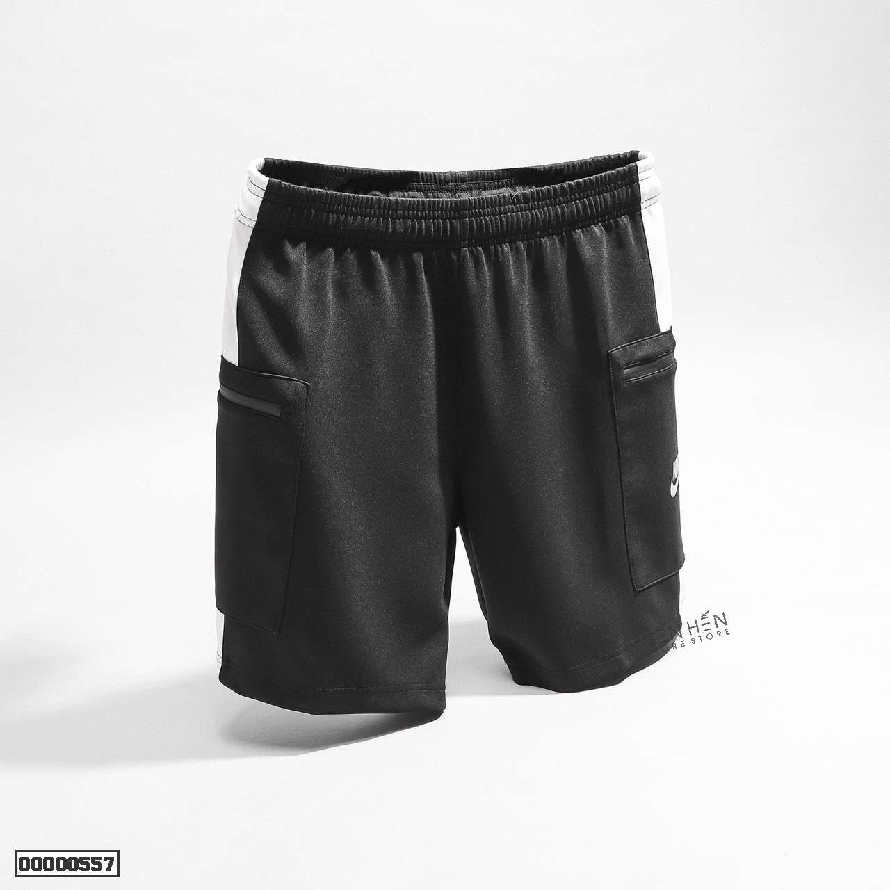 Quần short thun NK túi zip 4M