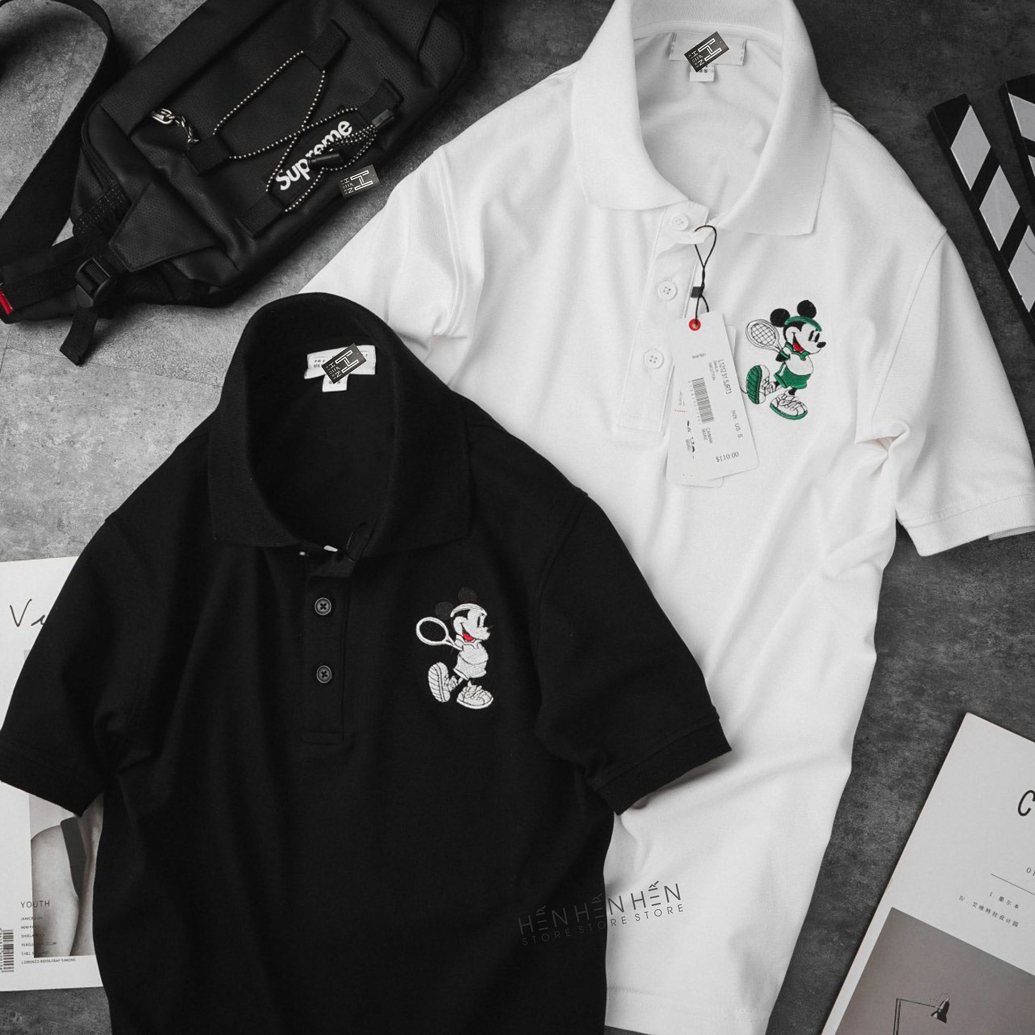 Áo polo Lacos.te Mickey 2M