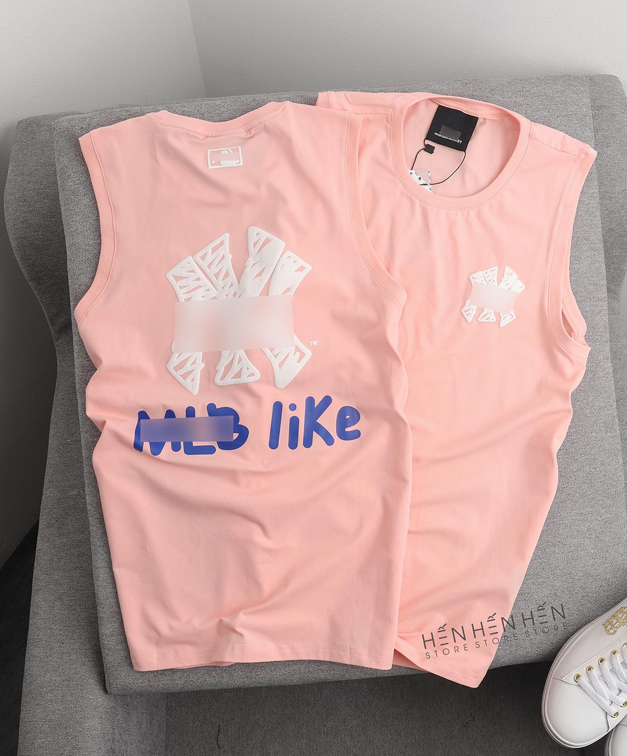 Áo tank top MLB logo nổi 4M