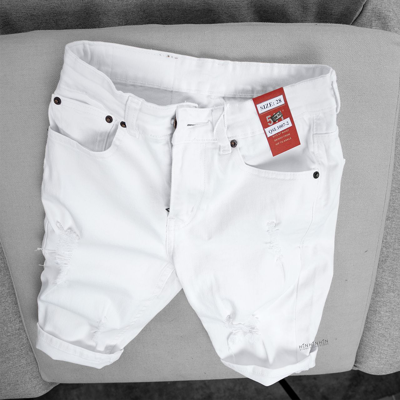 Quần short jean LV (RT)