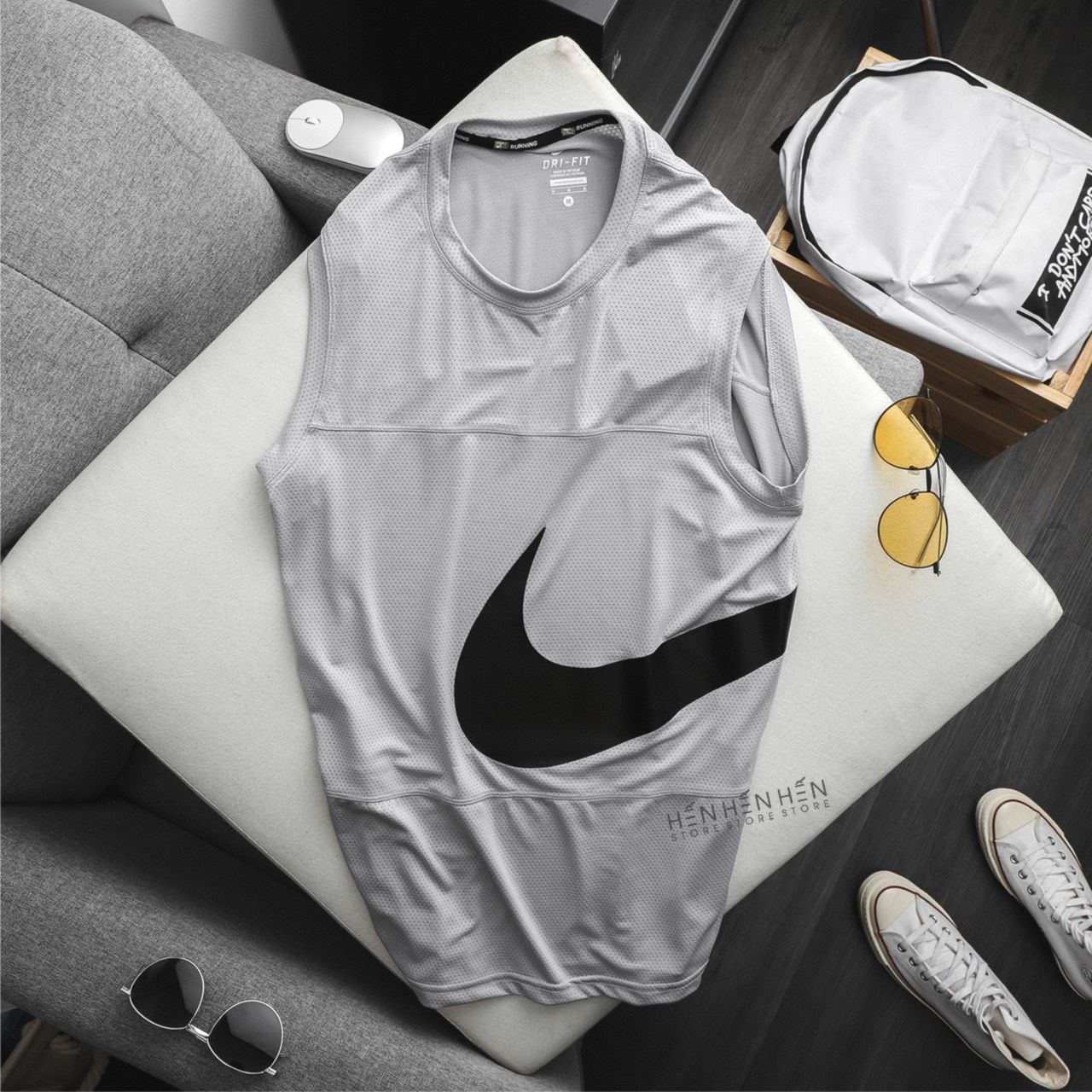 Áo tank top Ni.ke lỗ 5M