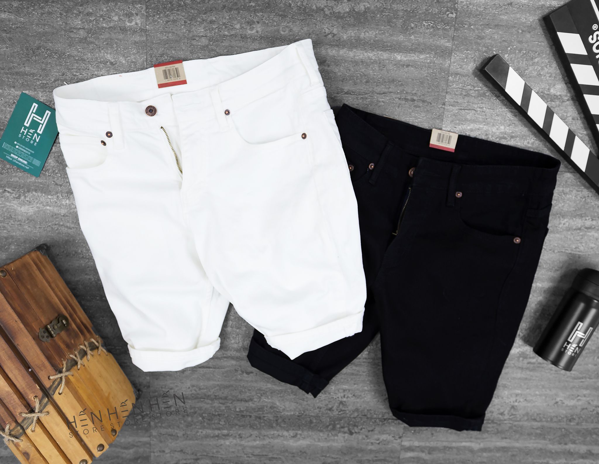 Quần short jean Le.vis 2M