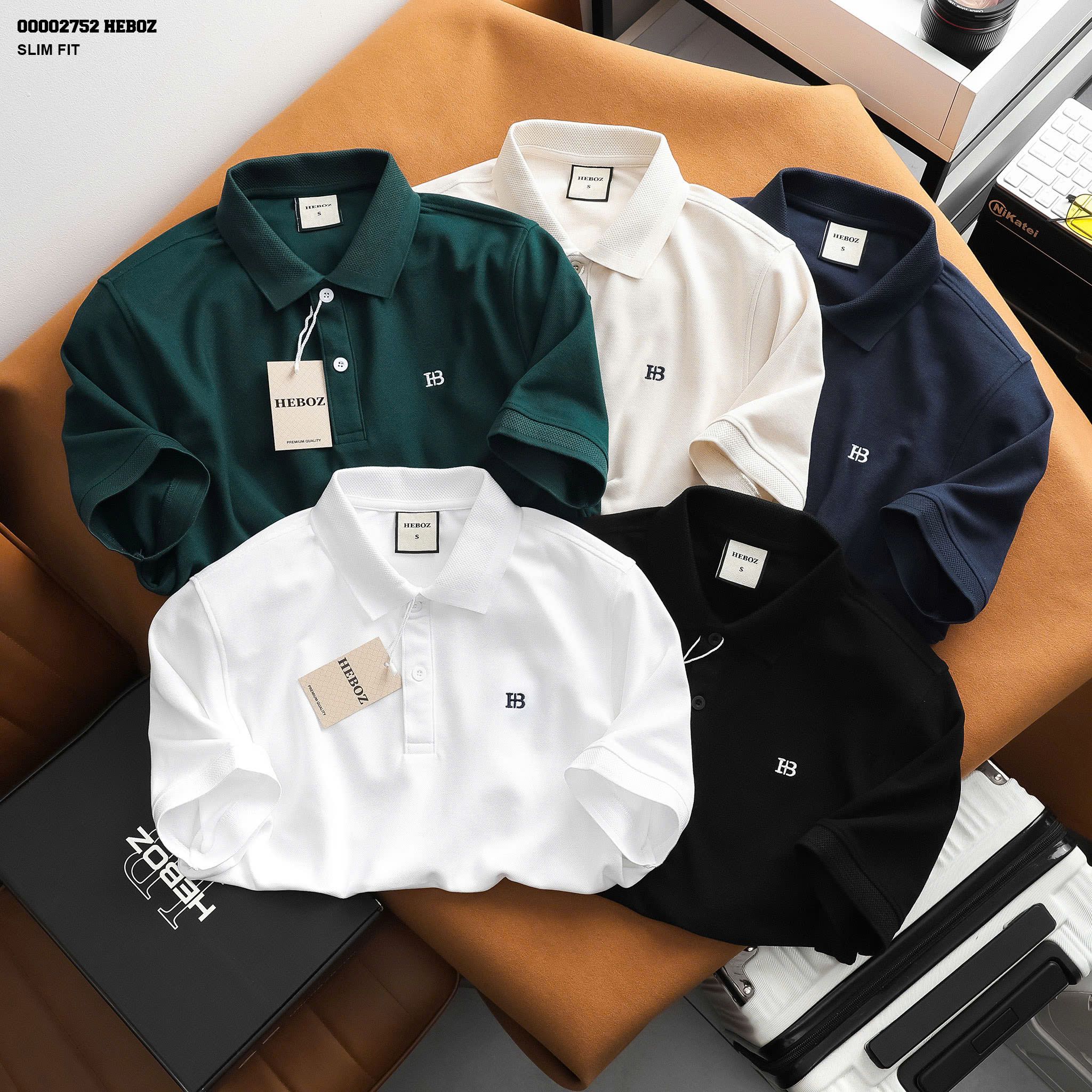 Áo polo nam Heboz logo basic 5M - 00002752