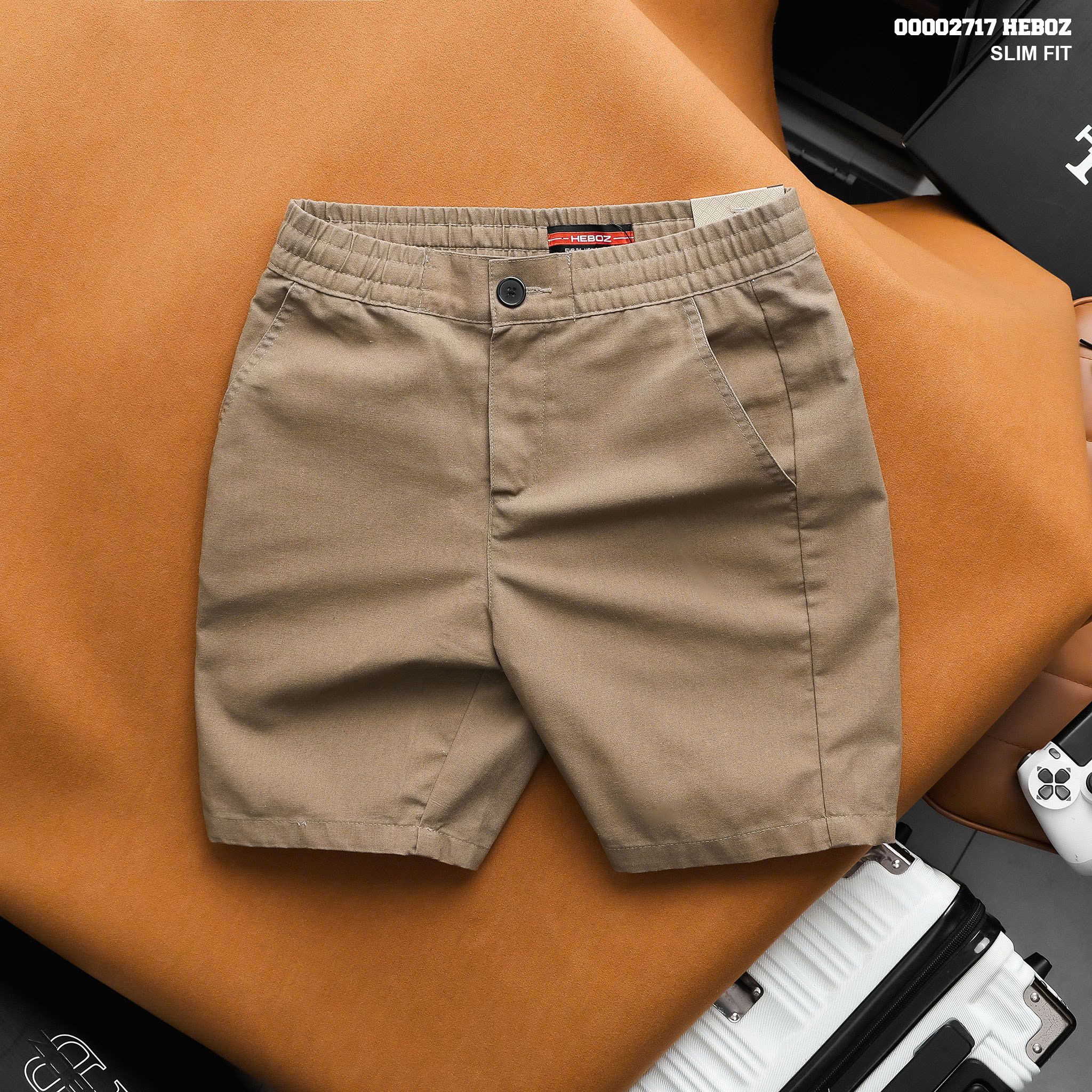 Quần short nam Heboz linen 4M - 00002717