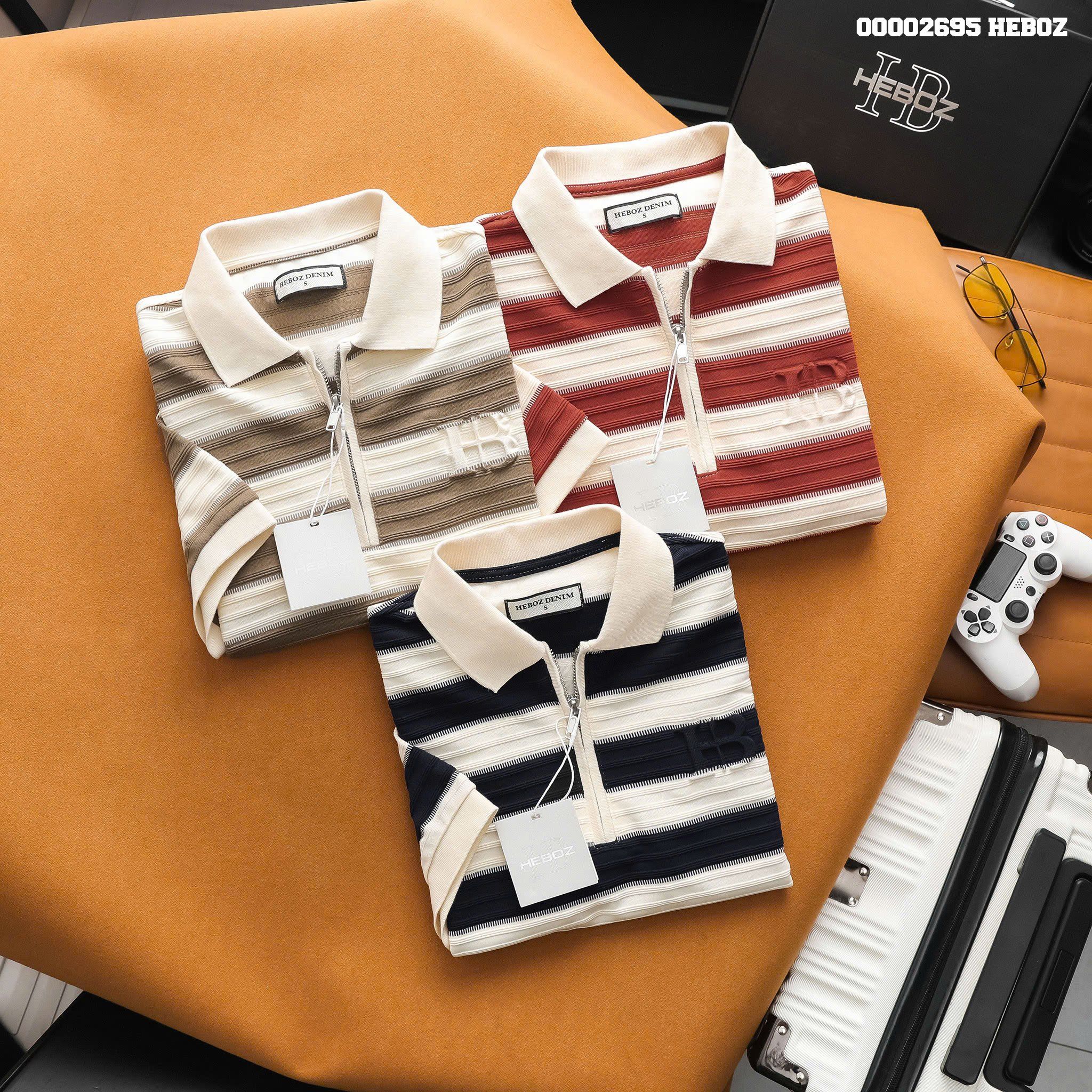 Áo polo nam Heboz stripped 3M - 00002695