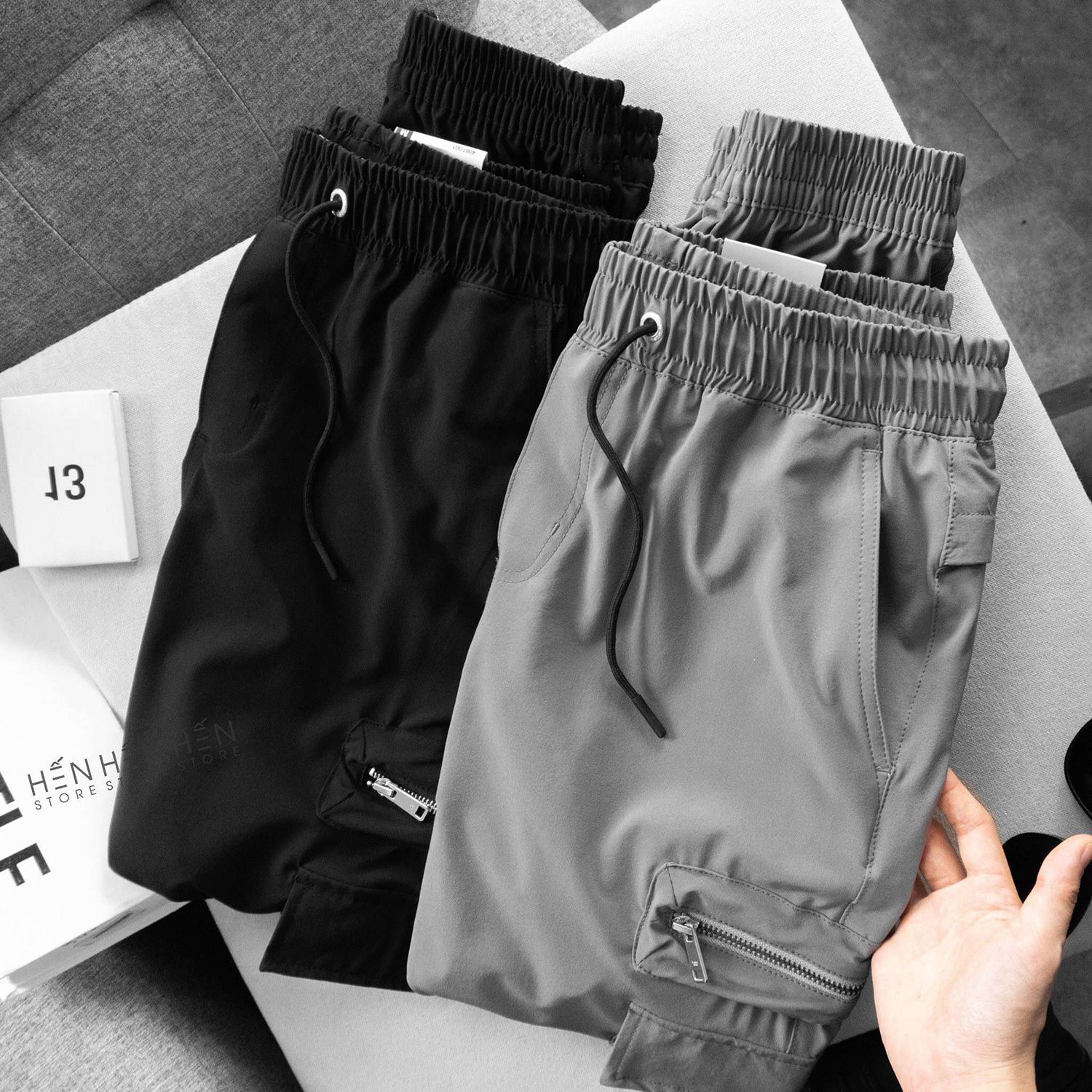 Quần jogger gió Za..ra 3M - 00000358