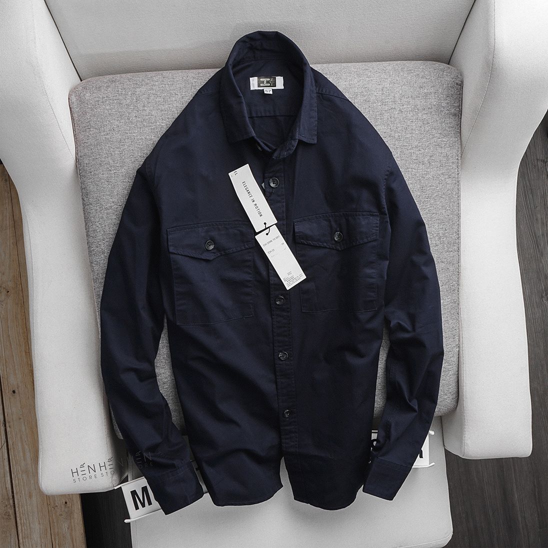 Áo denim Laco.ste 2 túi 6M