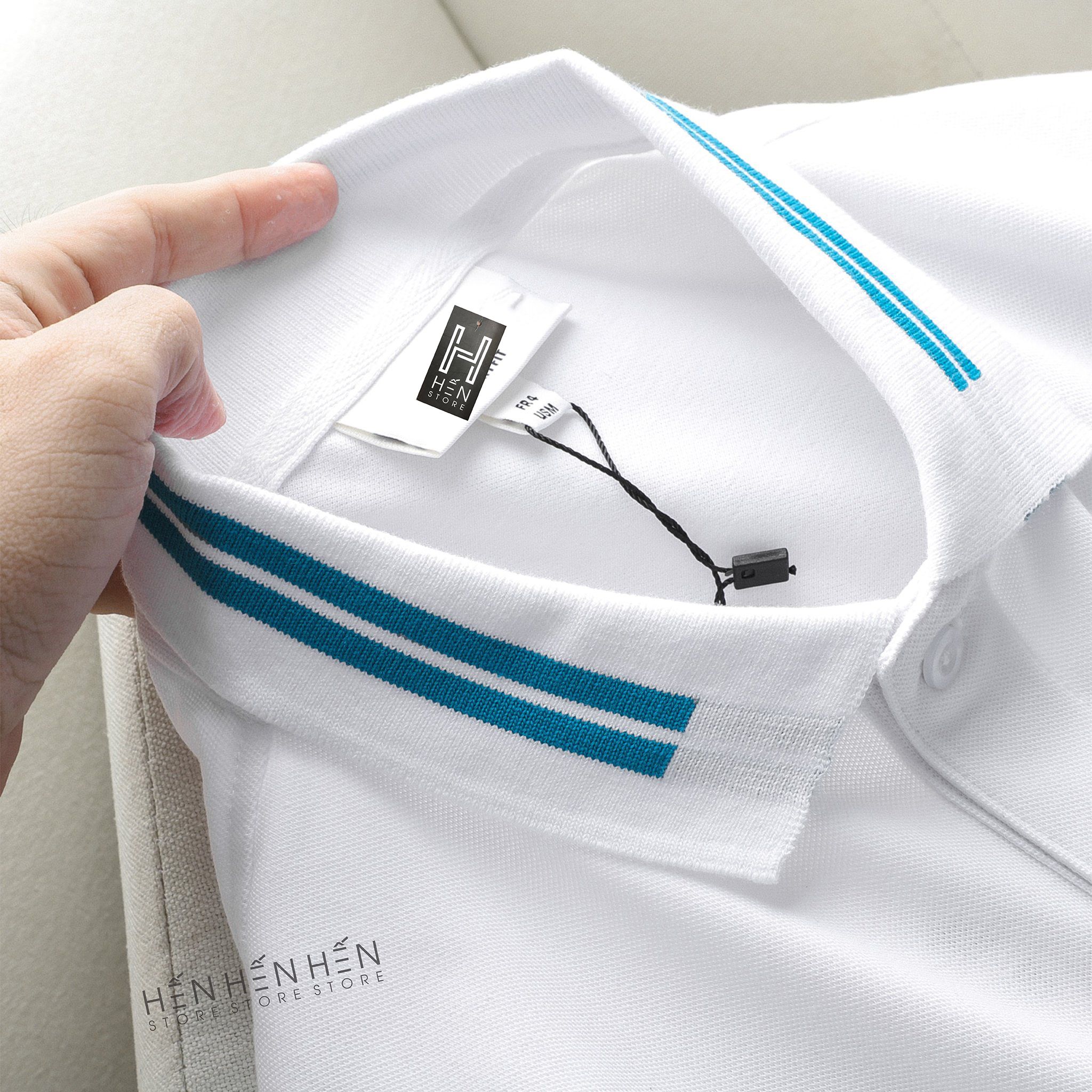 Áo polo Lacos.te viền cổ 4M new