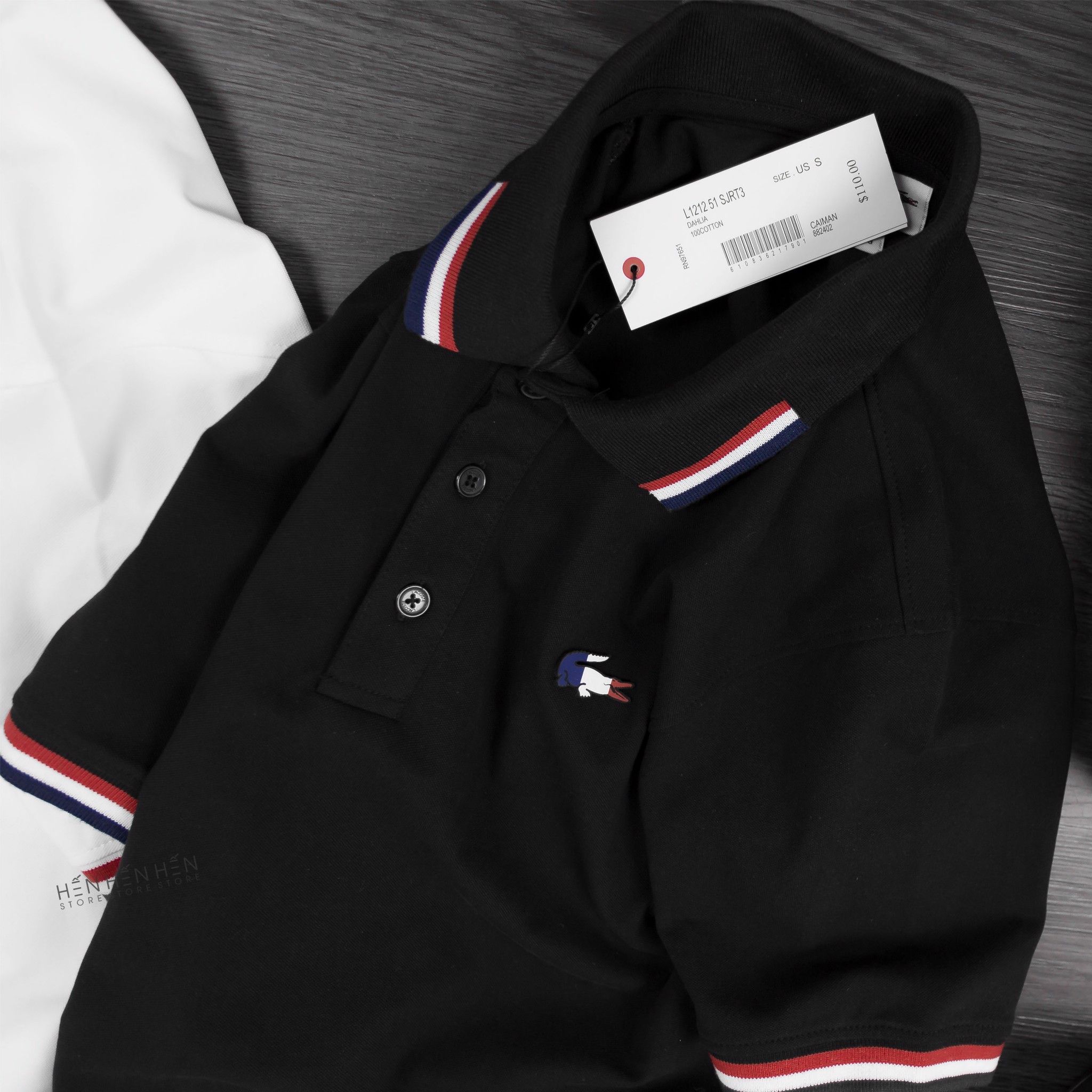 Áo polo Lacos.te viền 2M