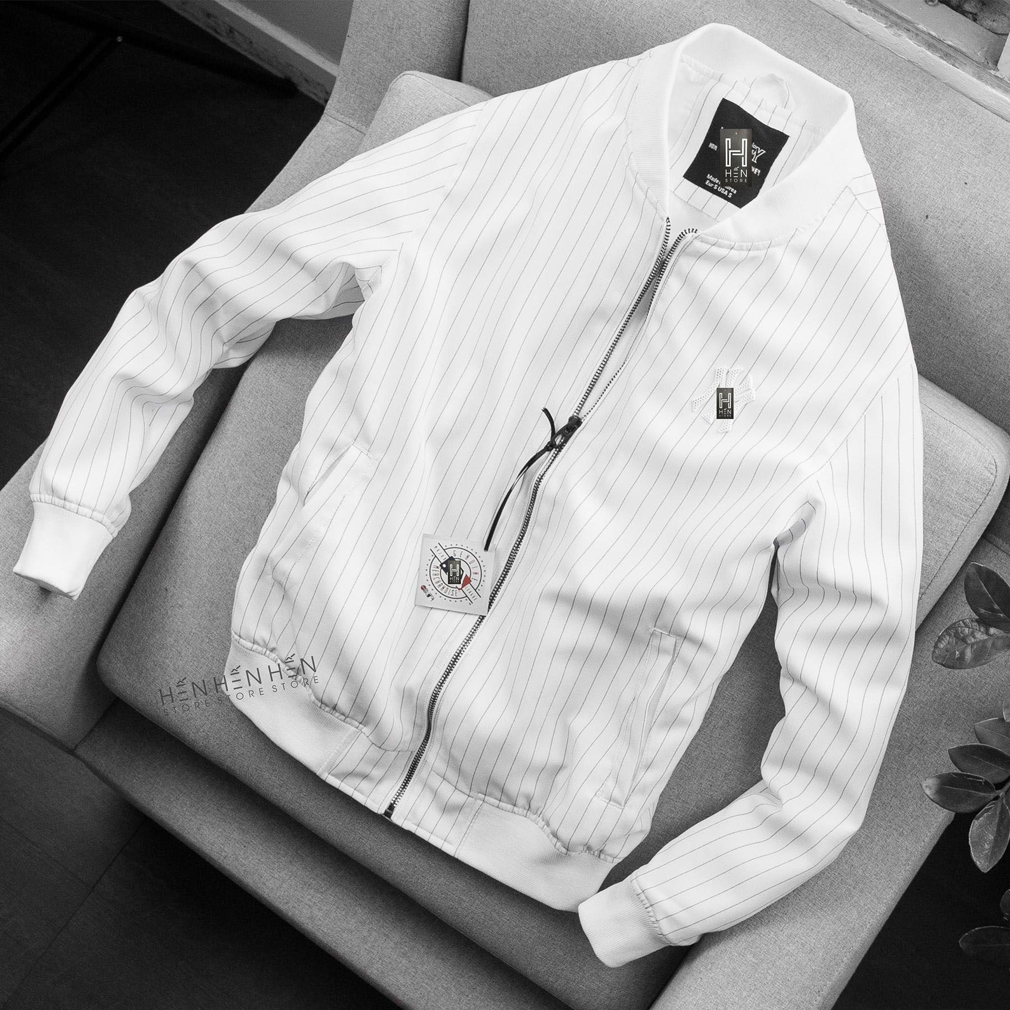 Áo bomber M.L.B sọc 2M