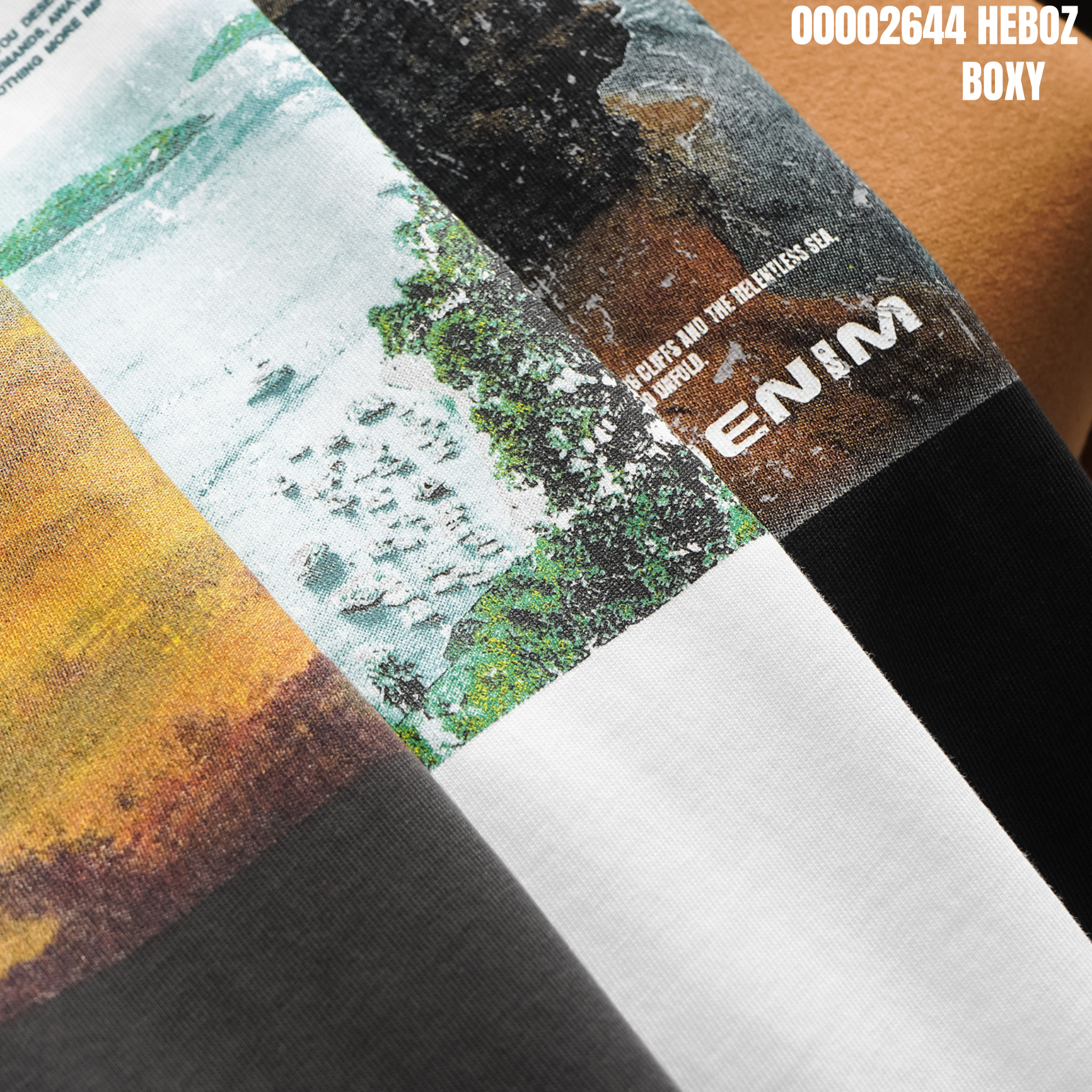Áo thun nam Heboz print vintage 3M - 00002644