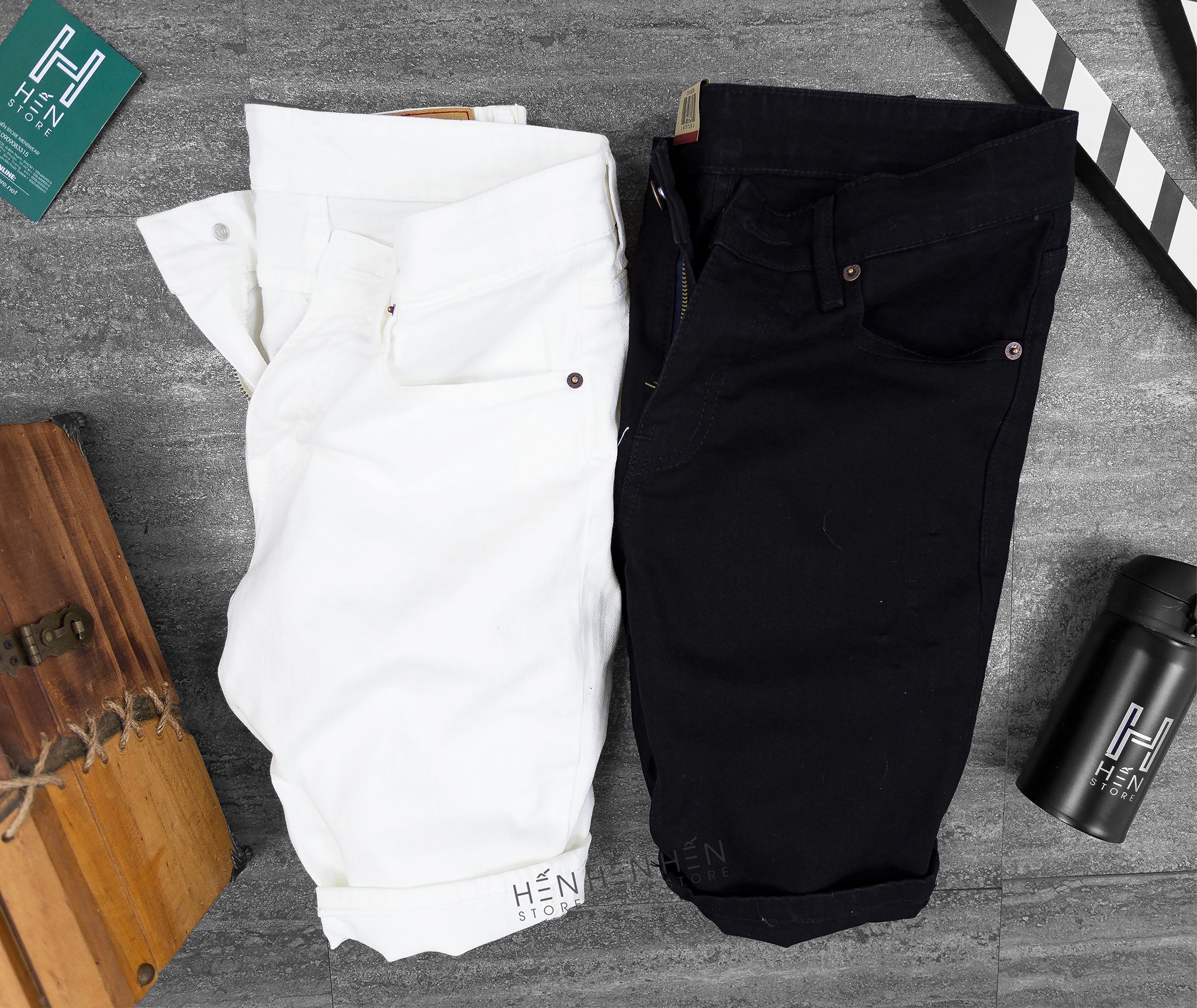 Quần short jean Le.vis 2M