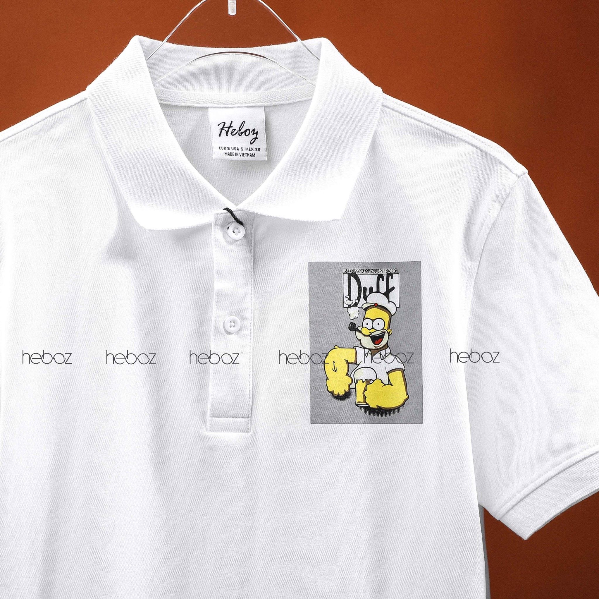 Áo polo Heboz hình Duff 2M