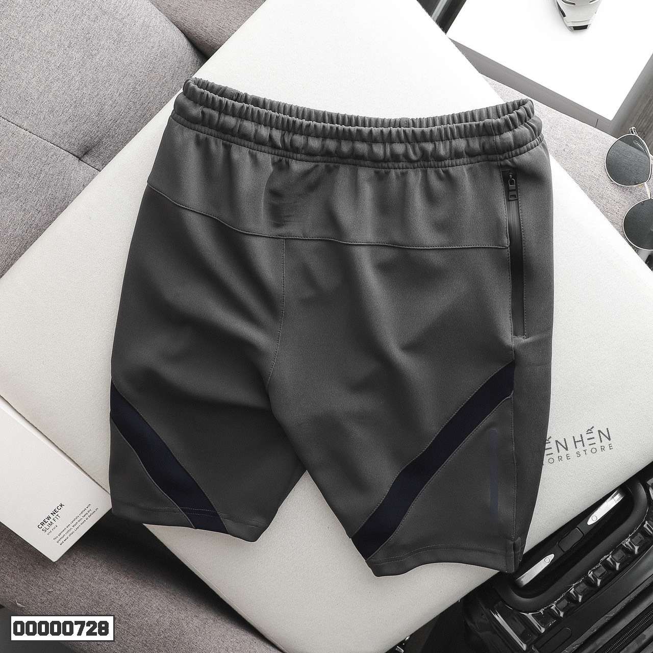Quần short thun Armour phối viền 4M - 00000728