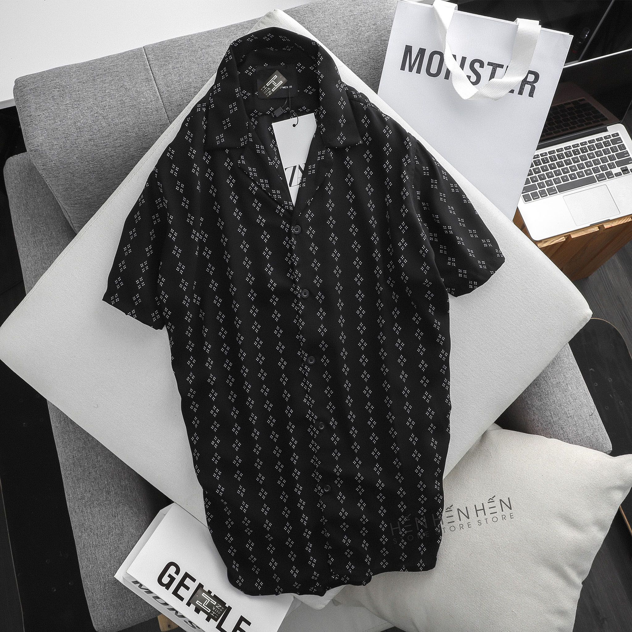 Áo ngắn tay pijama sọc Za.ra 6M