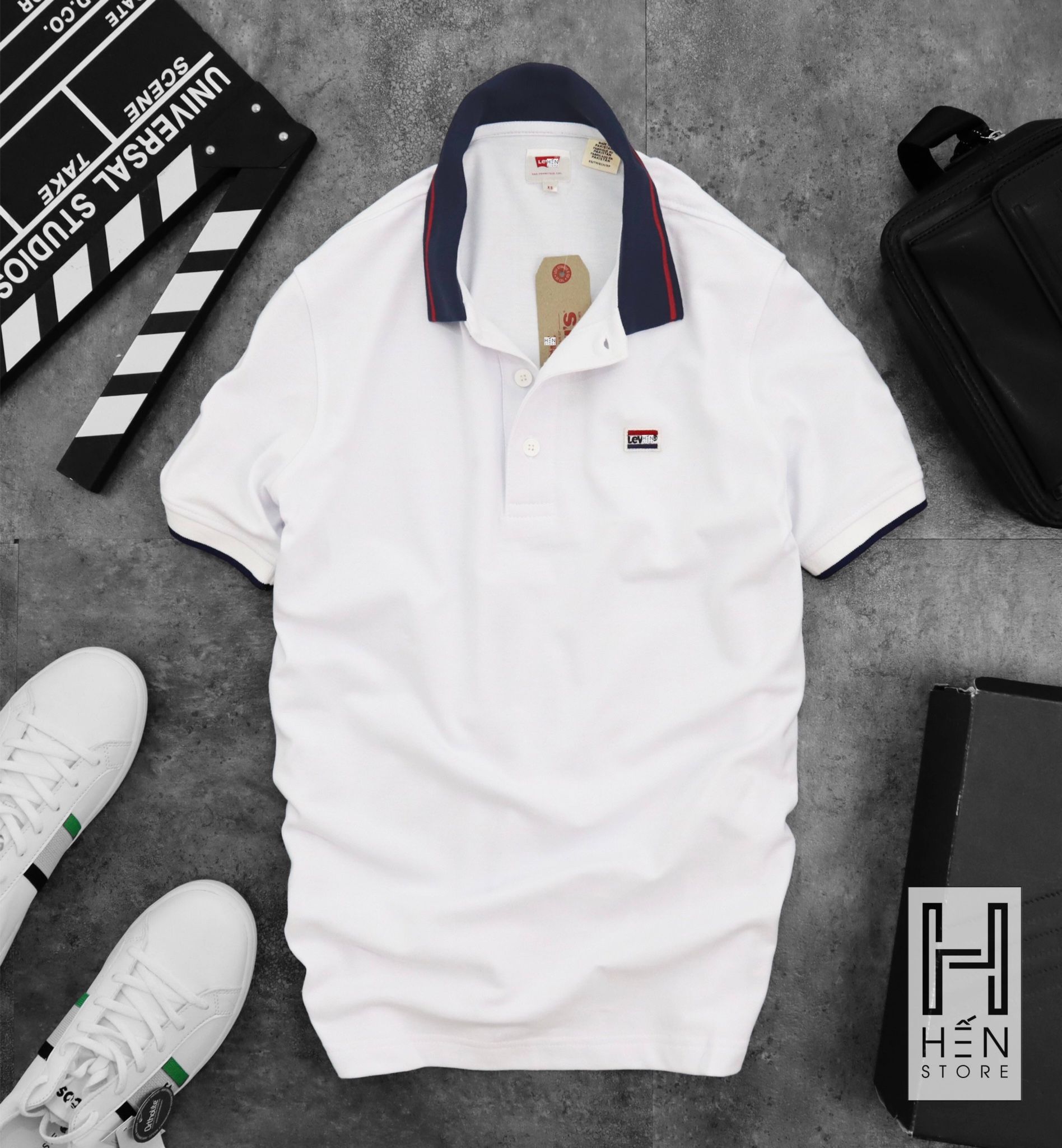 Áo Polo LV Viền Cổ