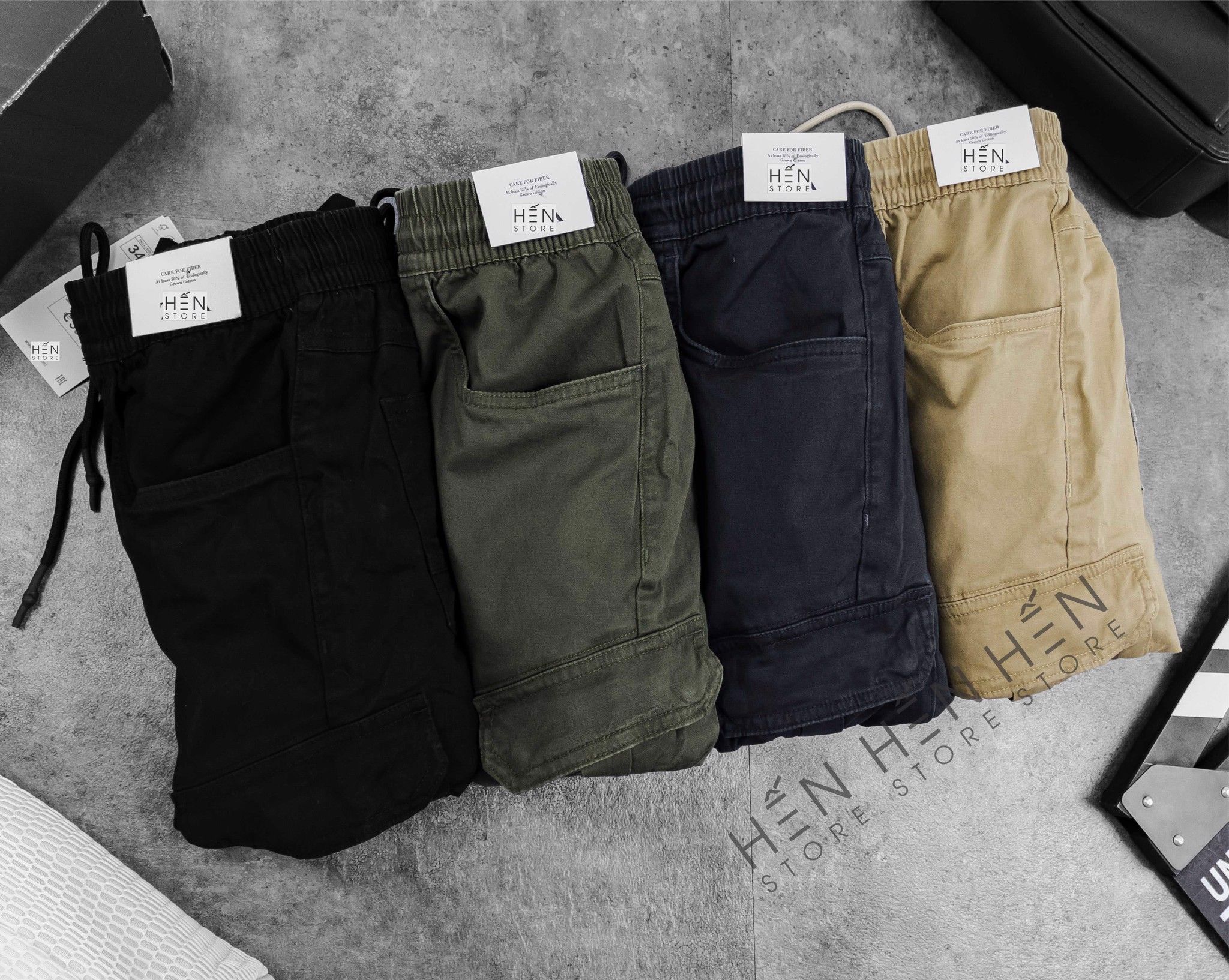 Quần Jogger Kaki ZR Túi Hộp