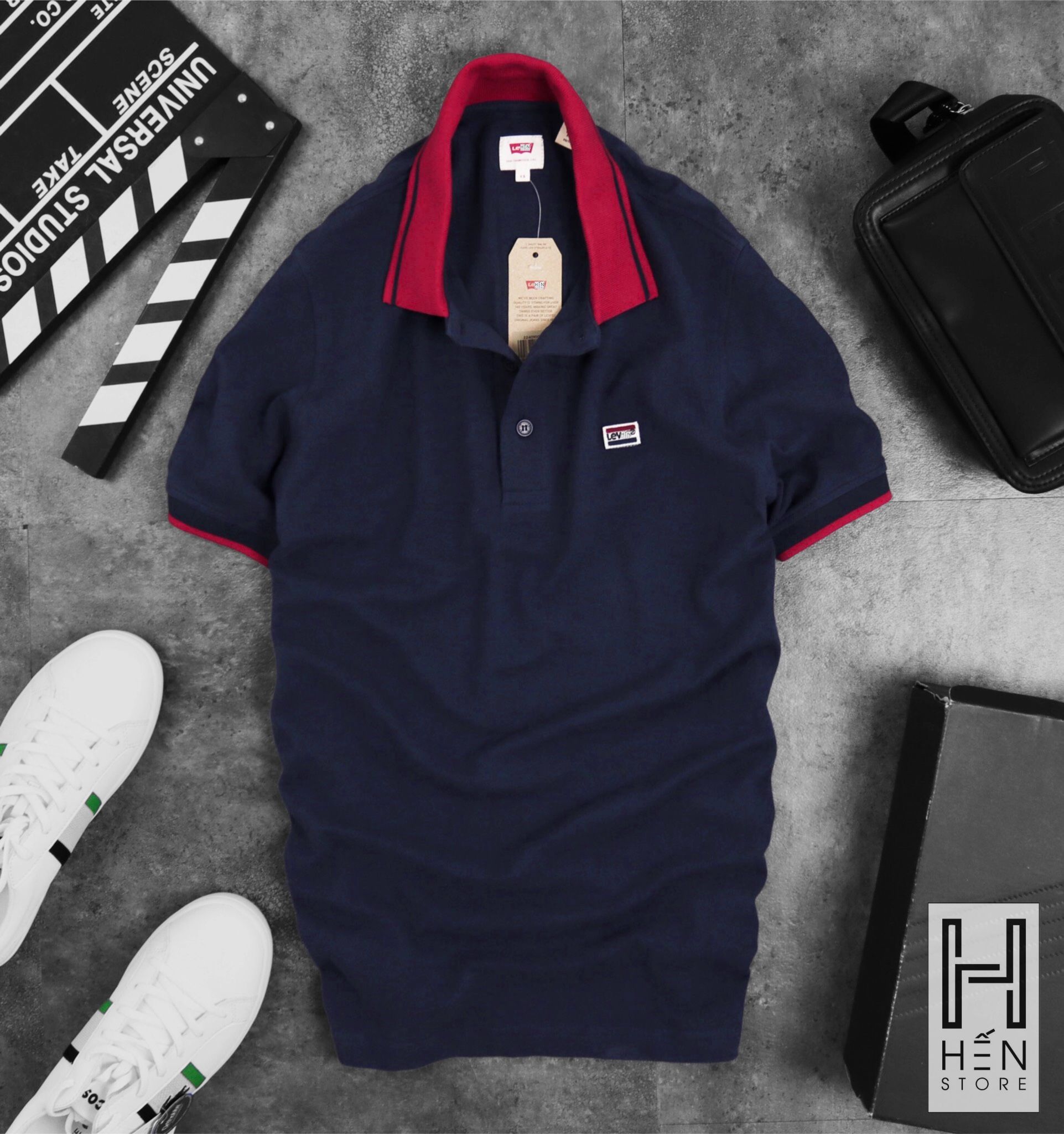 Áo Polo LV Viền Cổ
