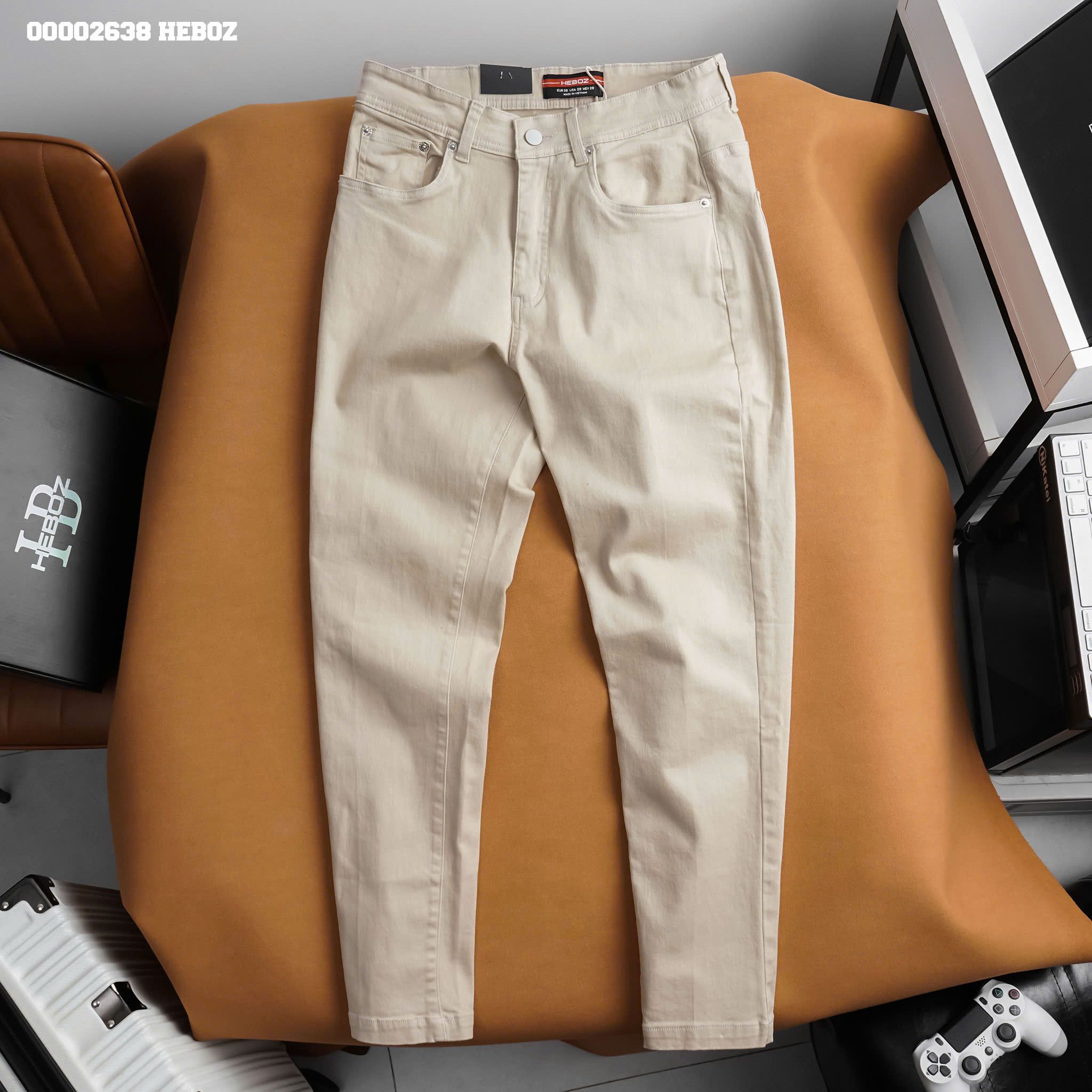 Quần kaki jean nam Heboz form slim 4M - 00002638