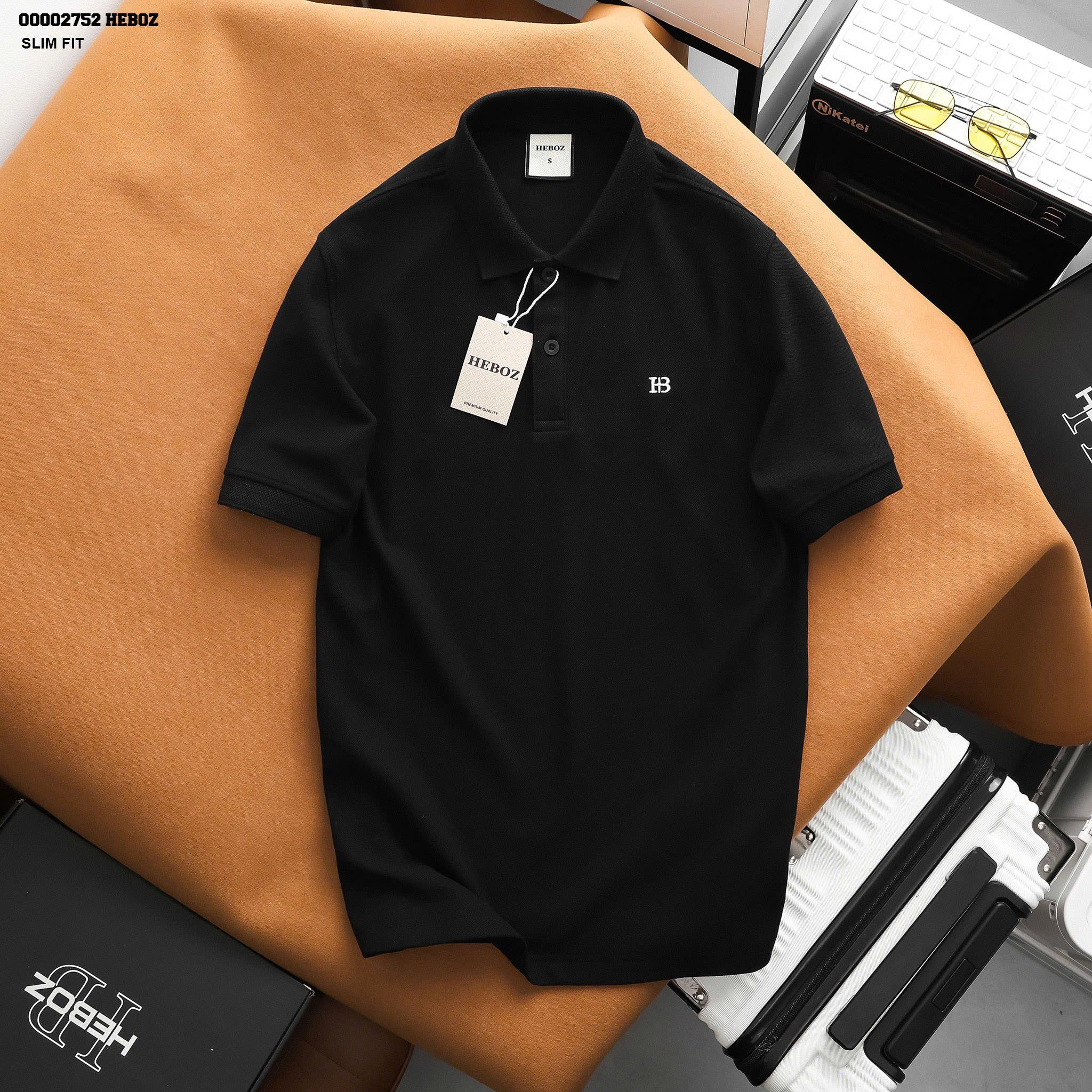Áo polo nam Heboz logo basic 5M - 00002752