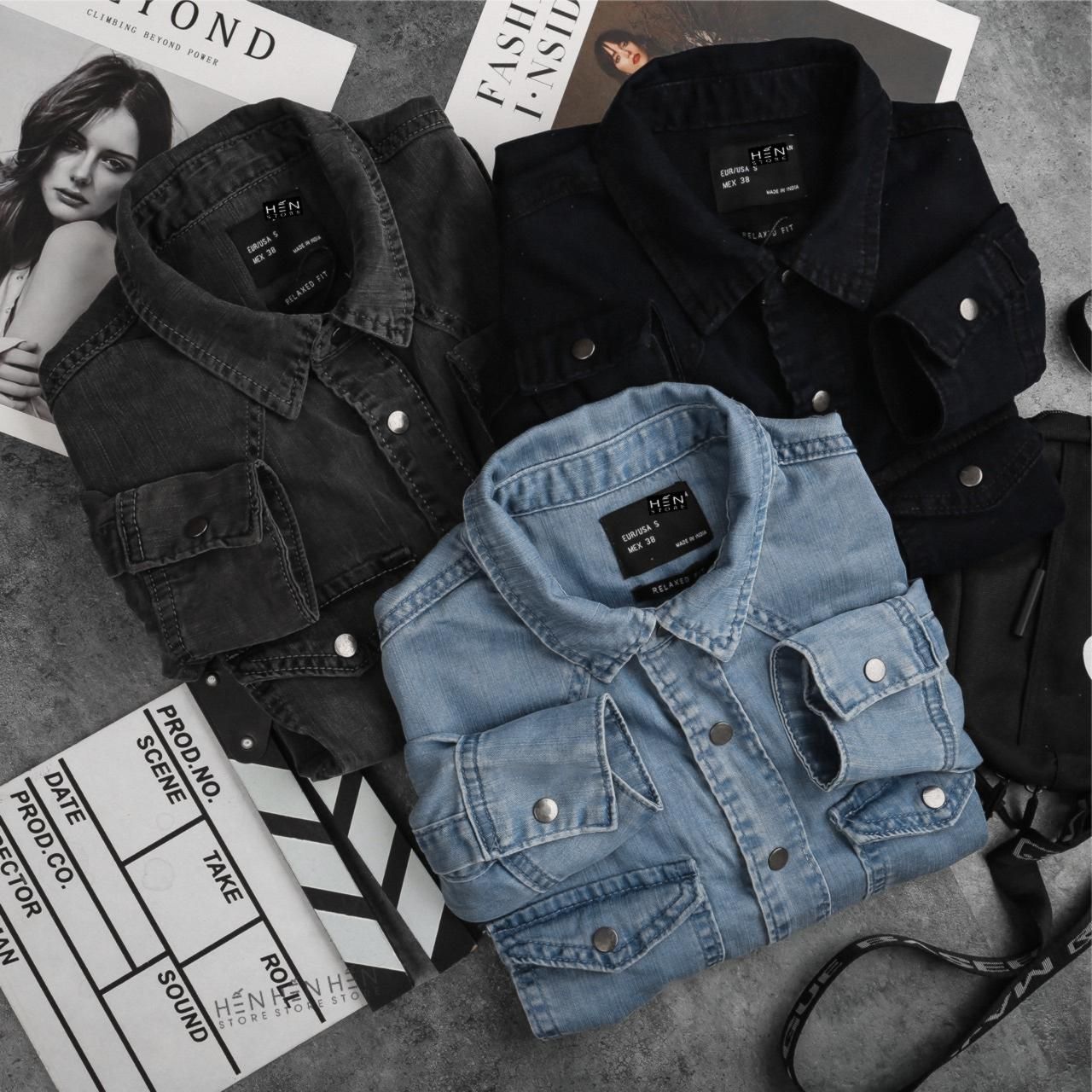 Áo Denim ZR 2 Túi 3M