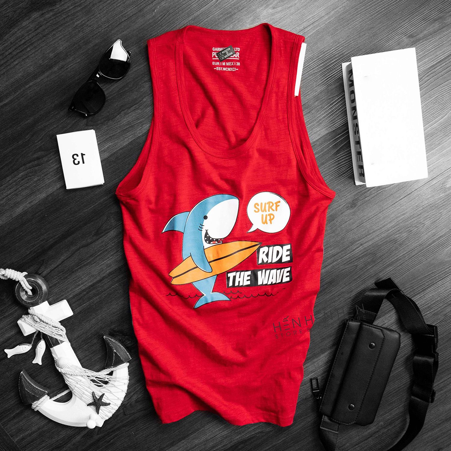 Áo tank top PB họa tiết 6M