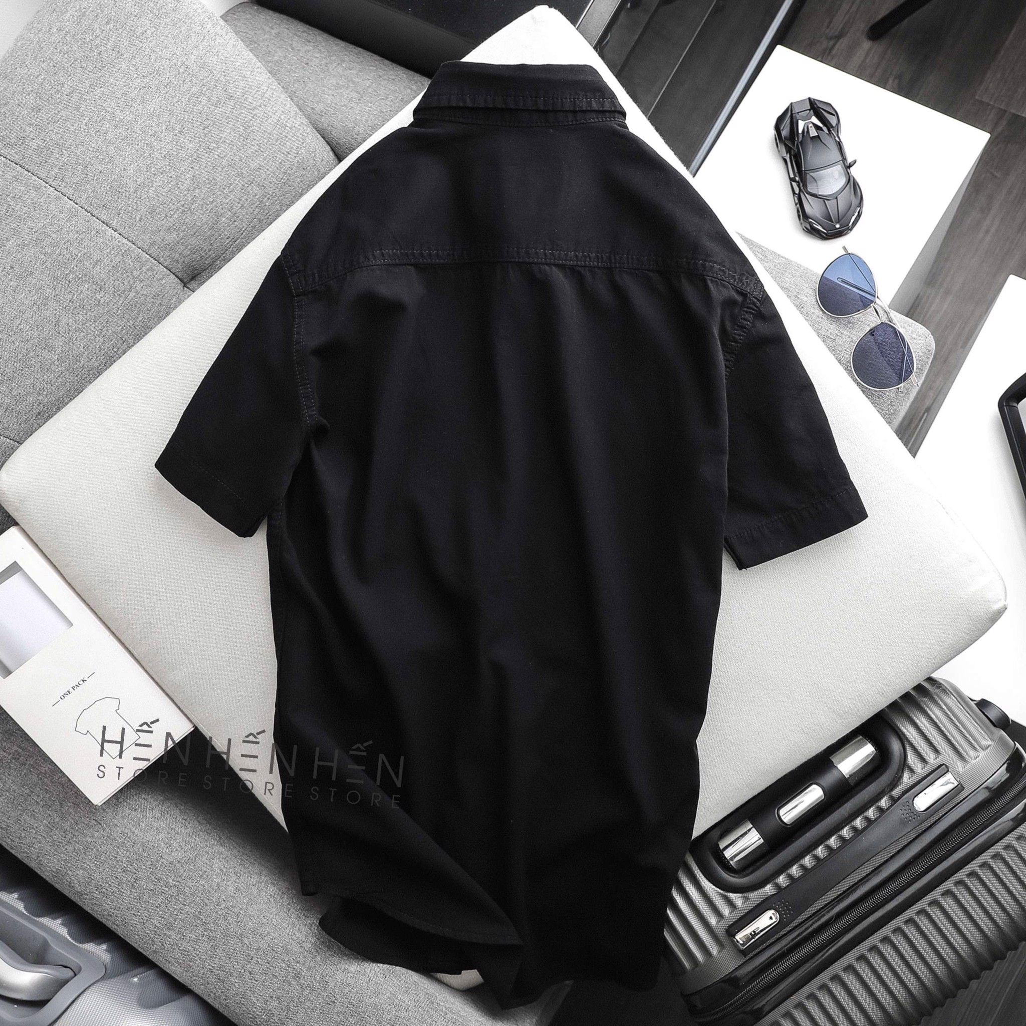 Áo denim ngắn tay PB 4M