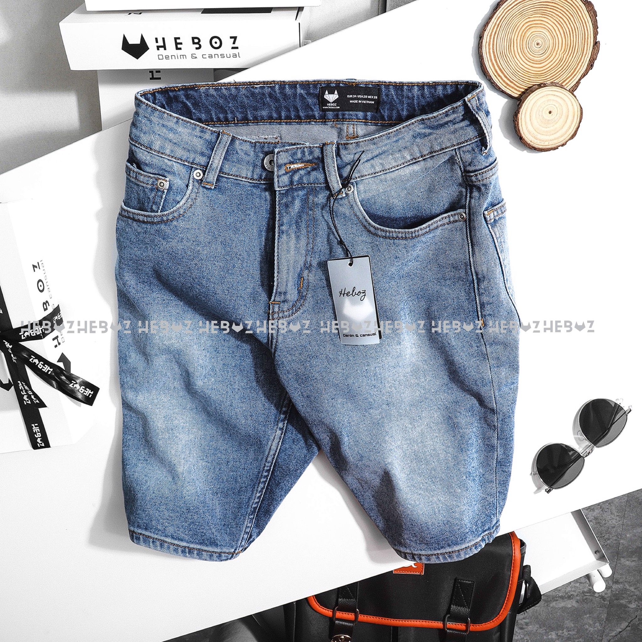 Quần short jean Heboz 082 4M