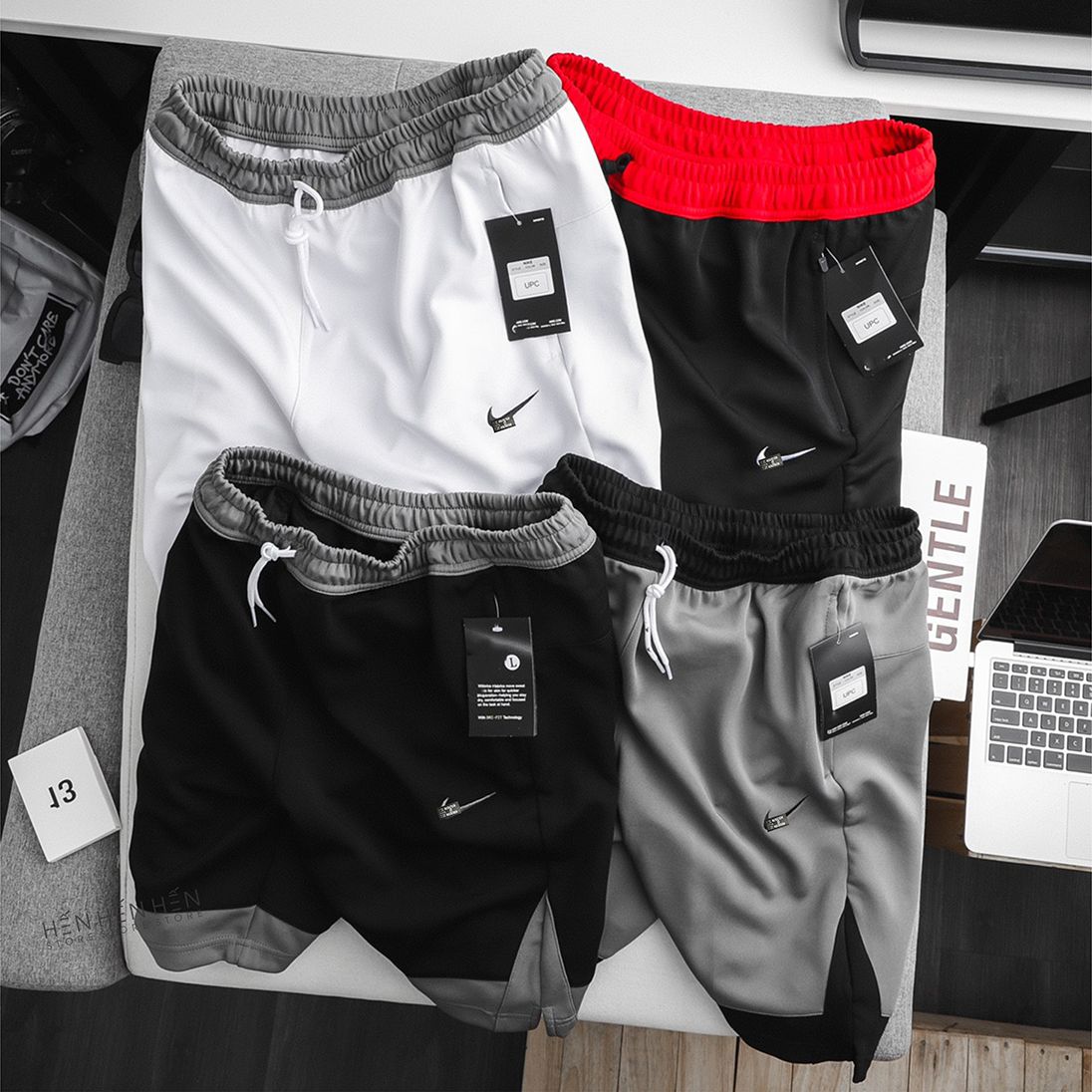 Quần short thun Ni.ke phối 3M