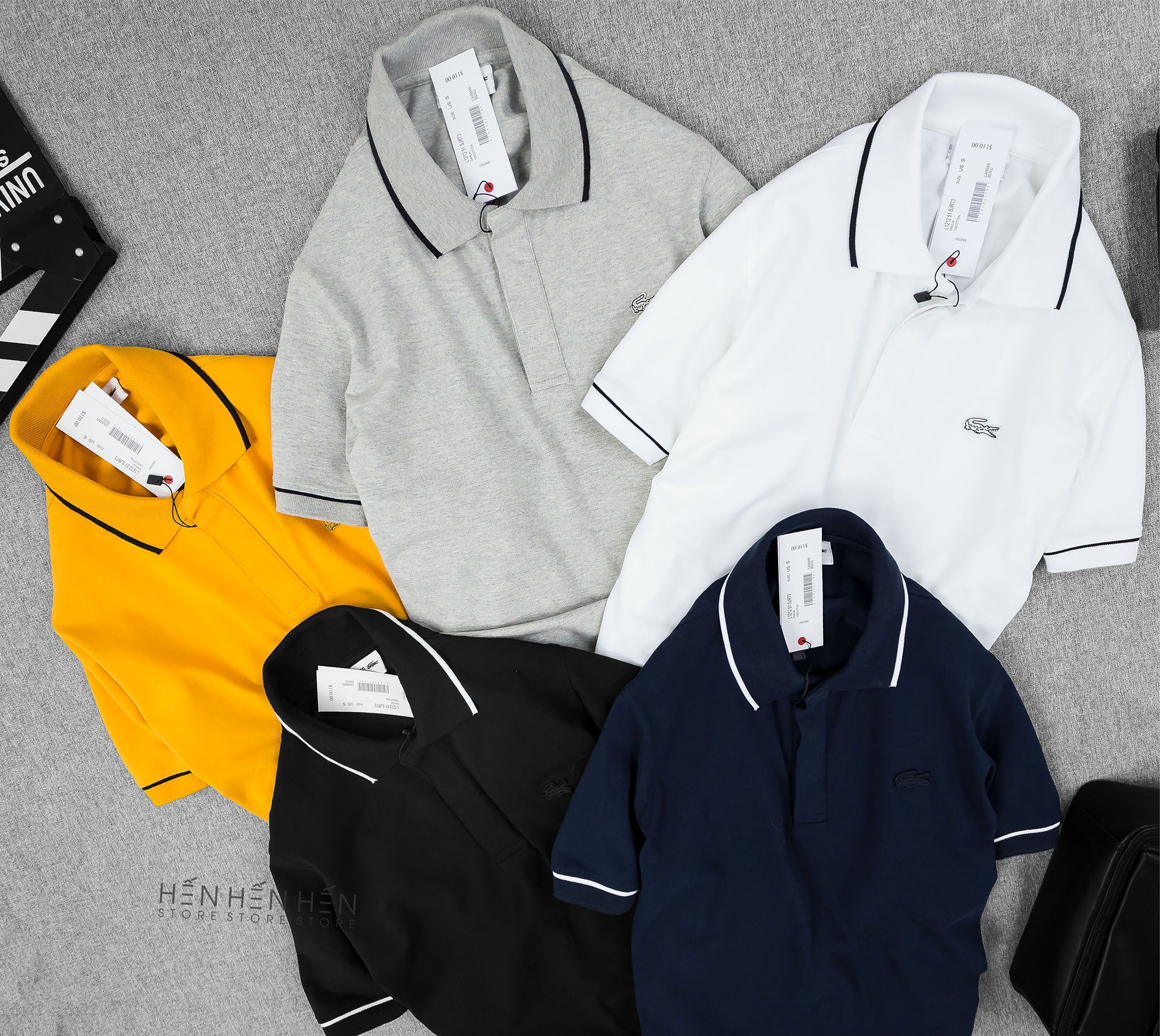 Áo polo Lacos.te viền 5M new