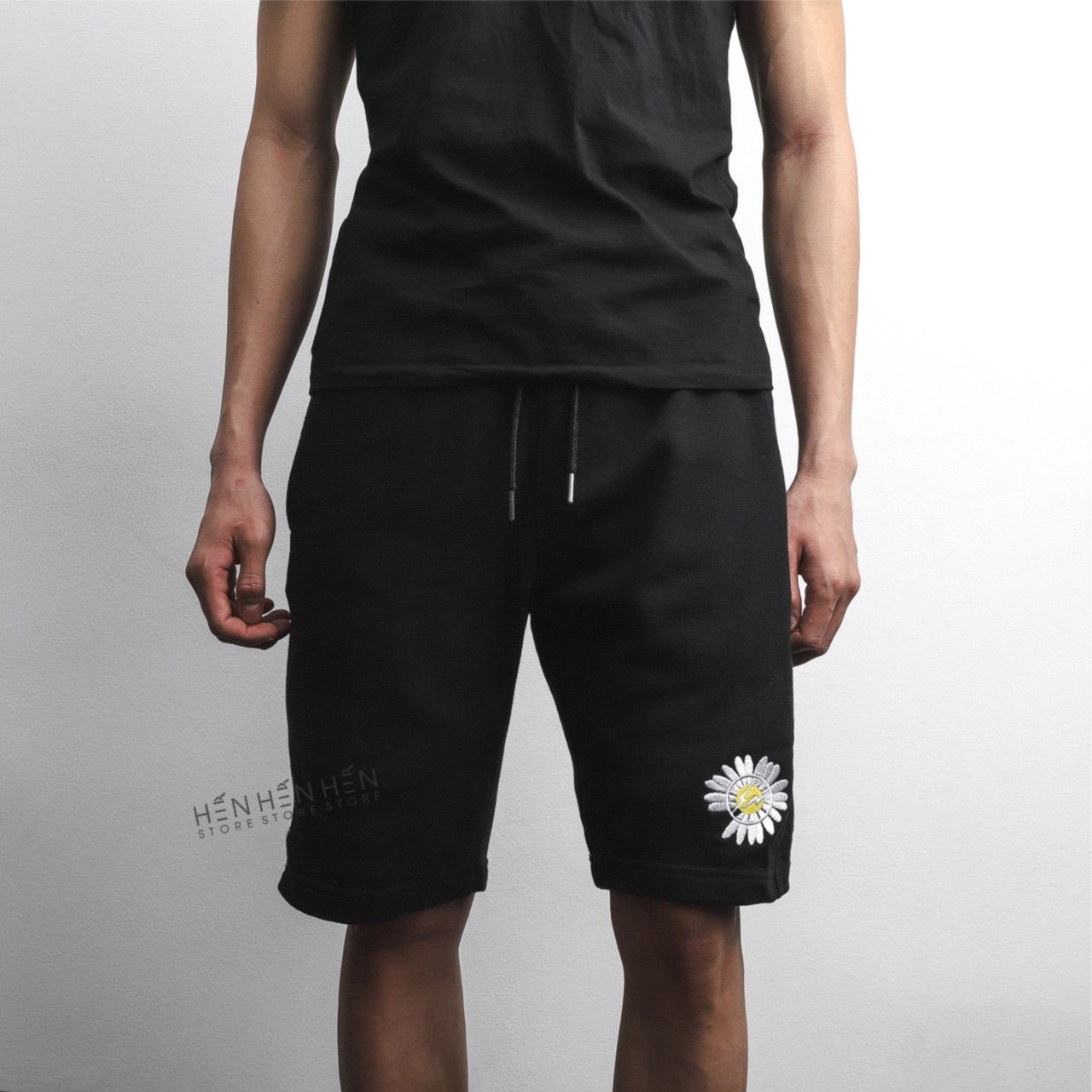 Quần short nỉ hoa
