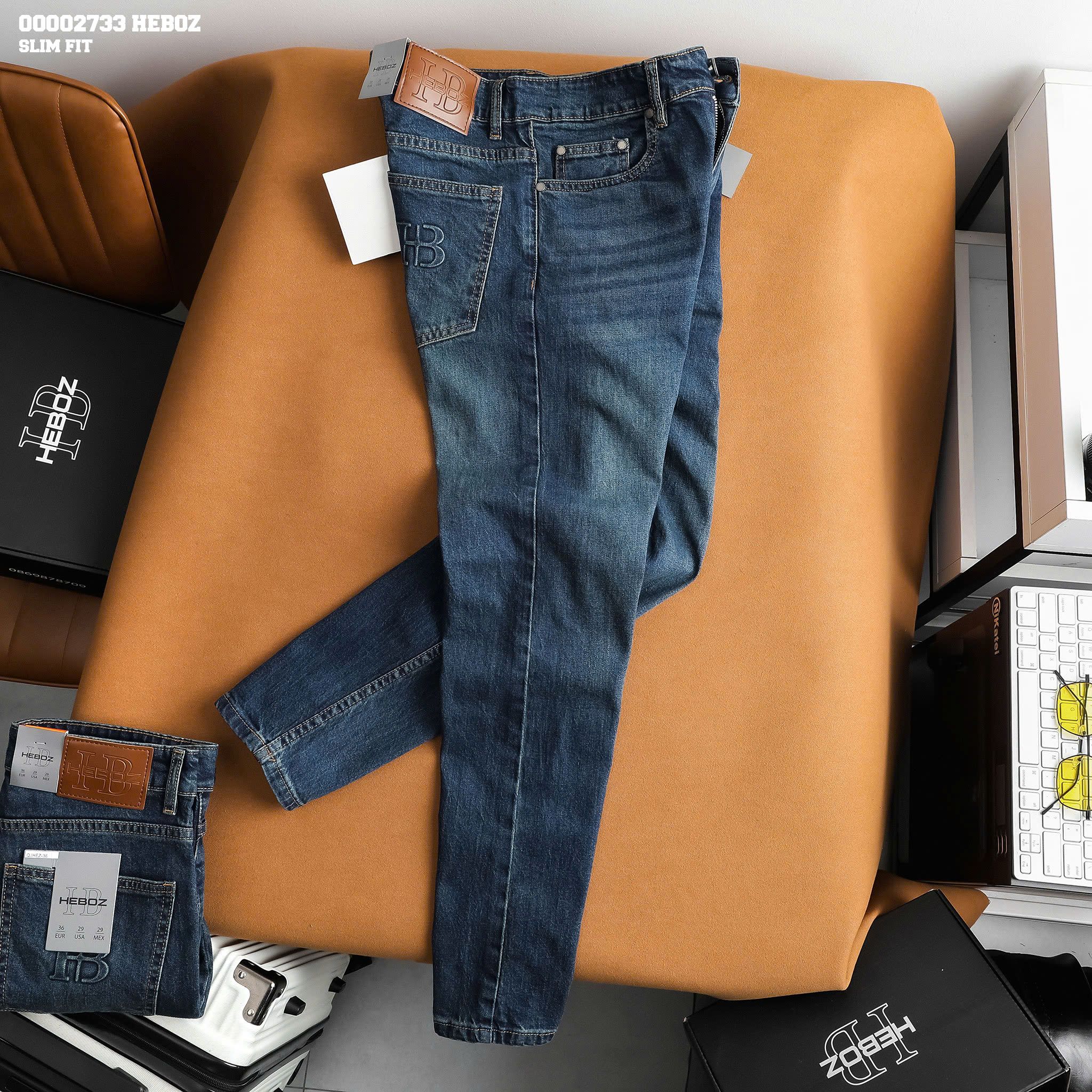Quần jean nam Heboz air slim D036 - 00002733