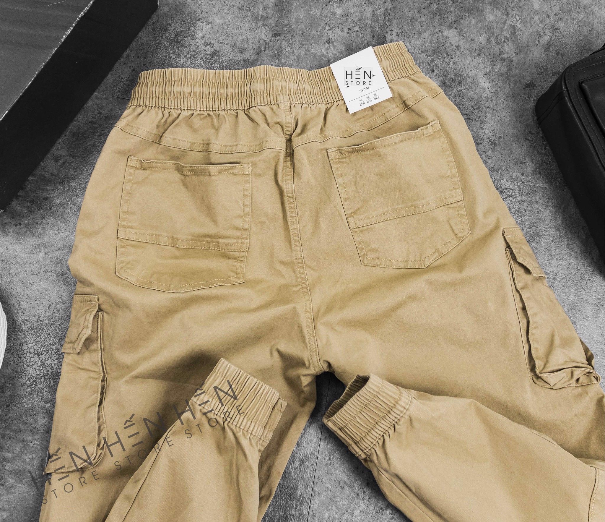Quần Jogger Kaki ZR Túi Hộp