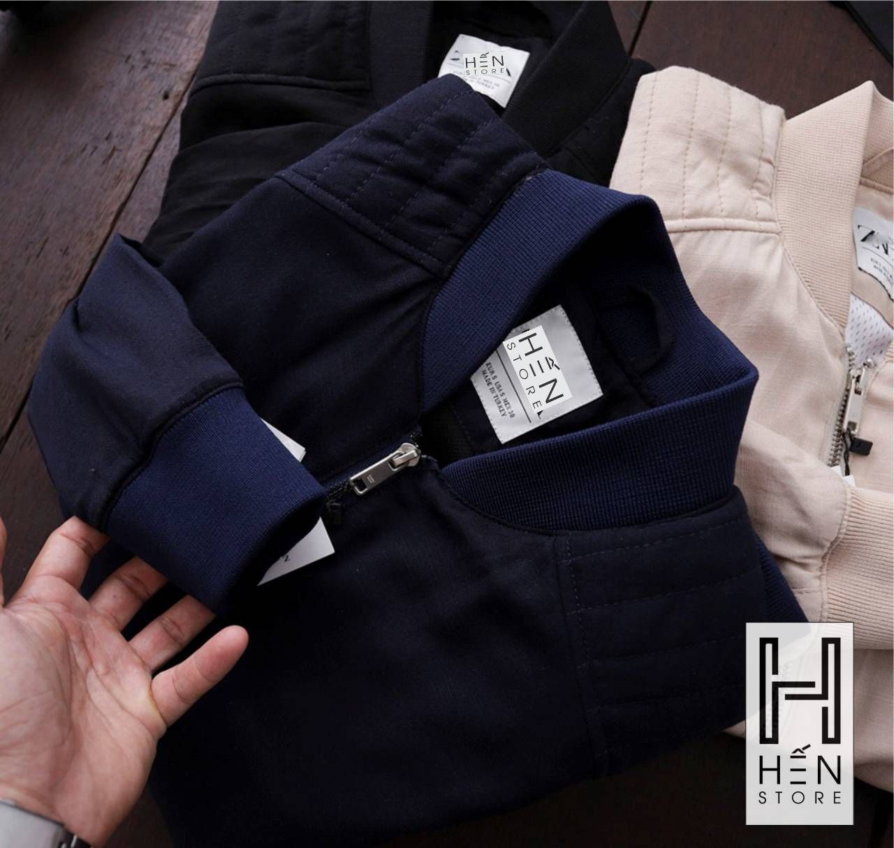Áo Bomber Linen ZR 3M