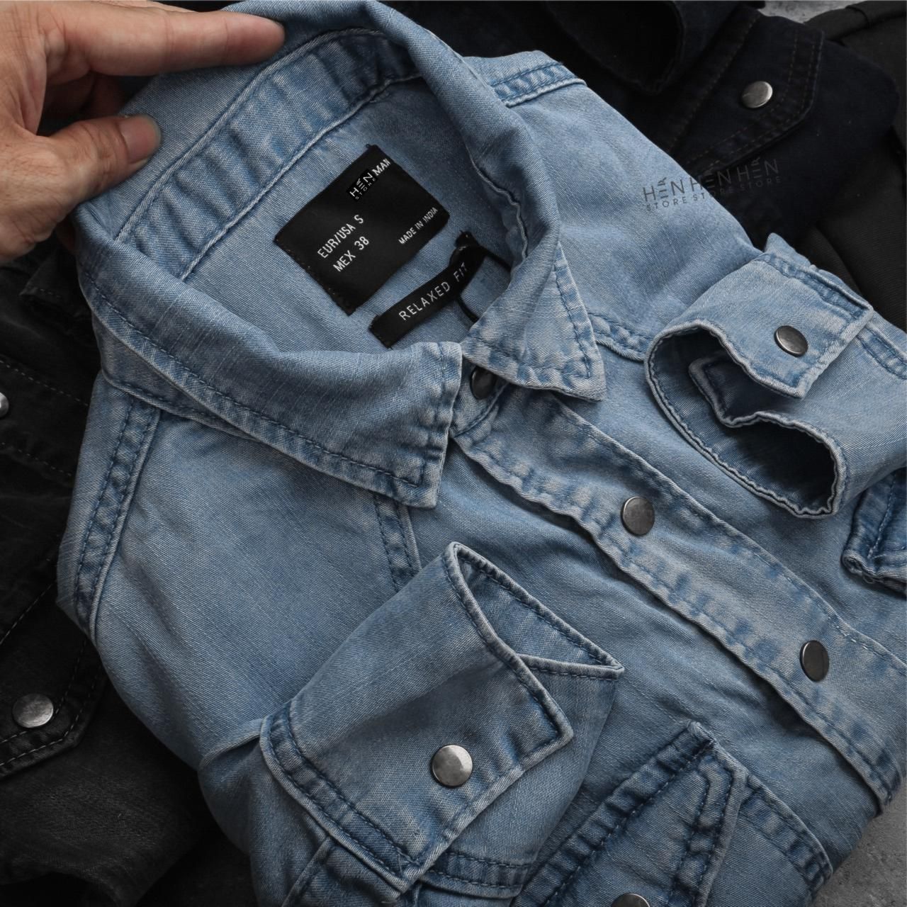 Áo Denim ZR 2 Túi 3M