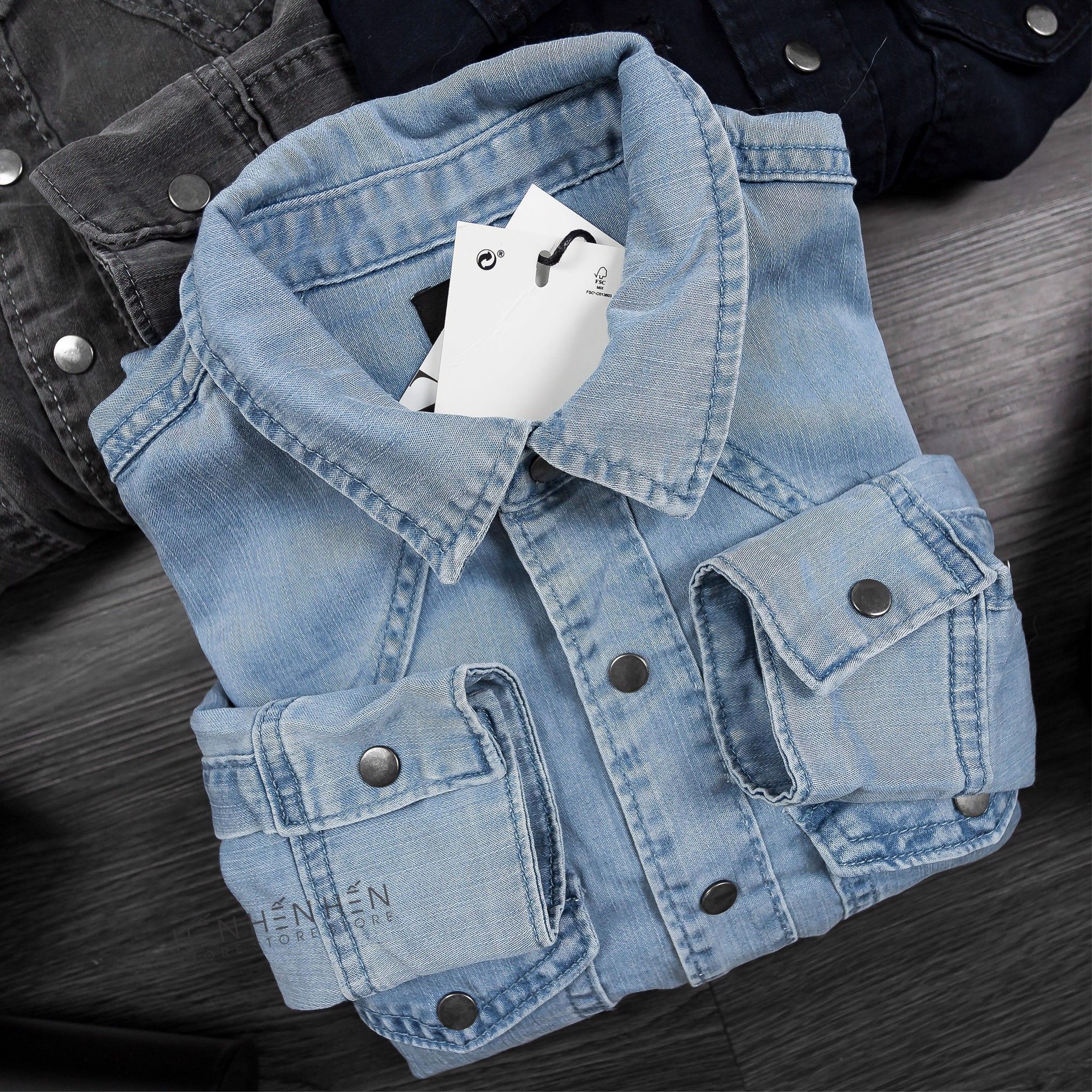 Áo Denim ZR 2 Túi 3M