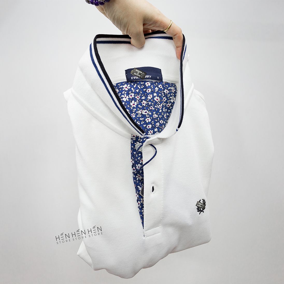 Áo polo Fred.perry viền cổ hoa 2M