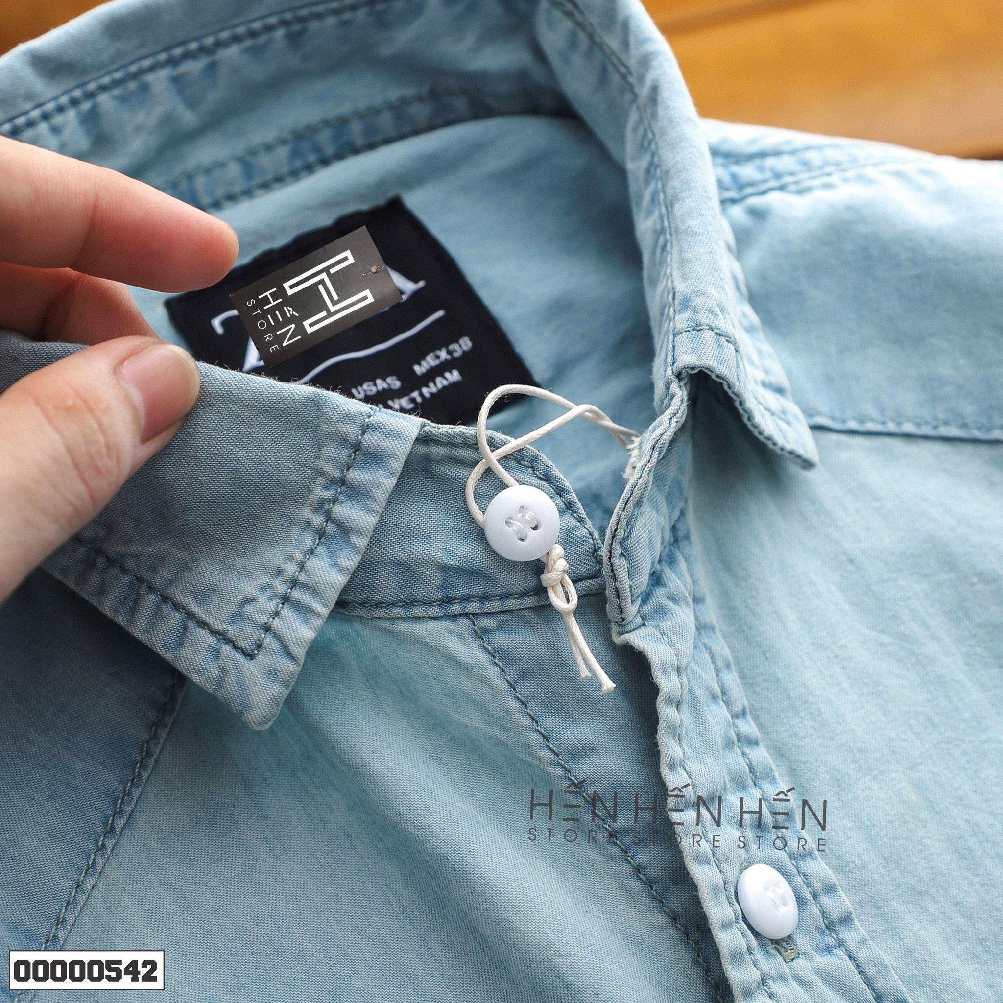 Áo denim ZR 2 túi 4M